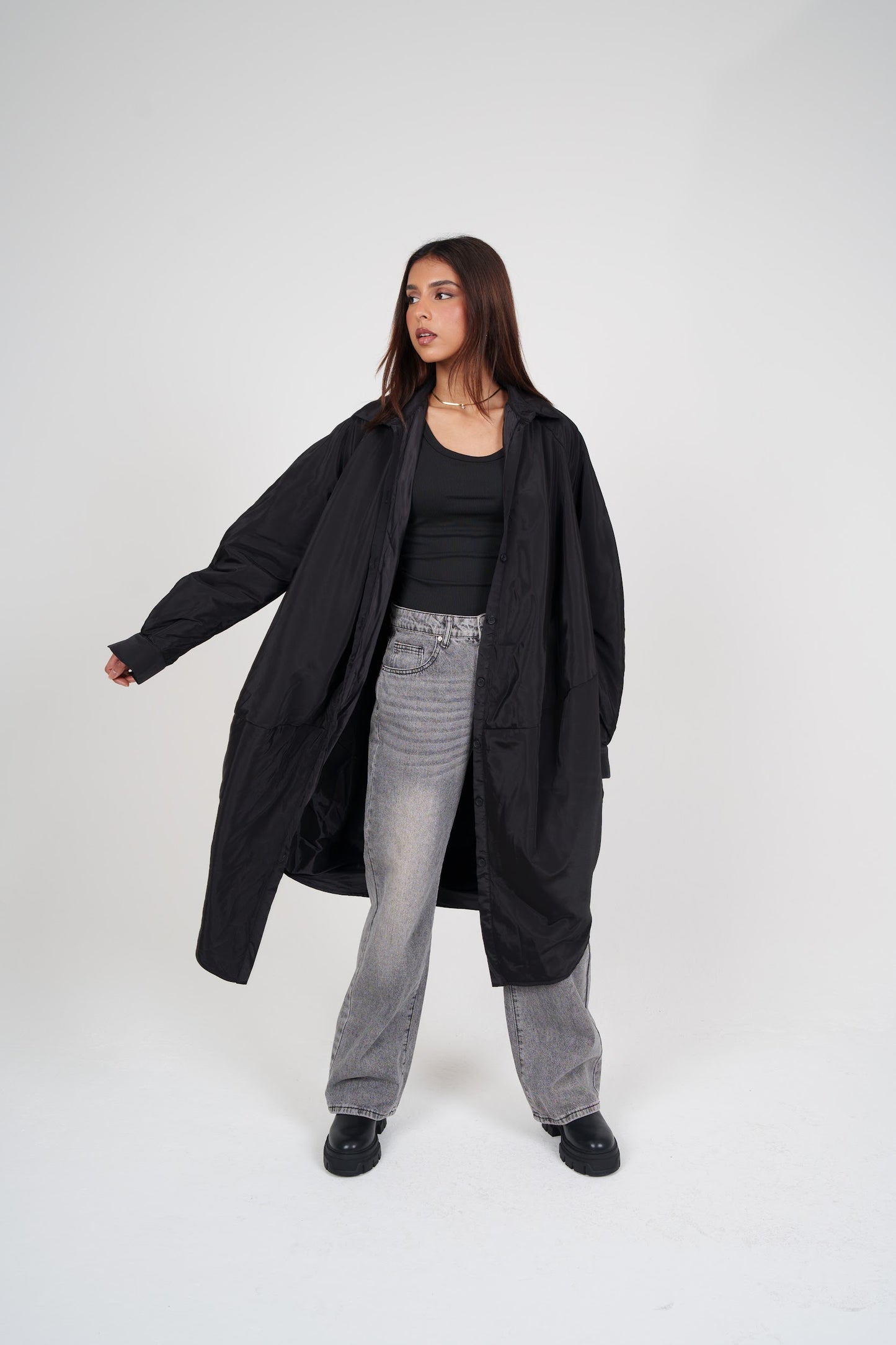 Balloon-like Long Shirt