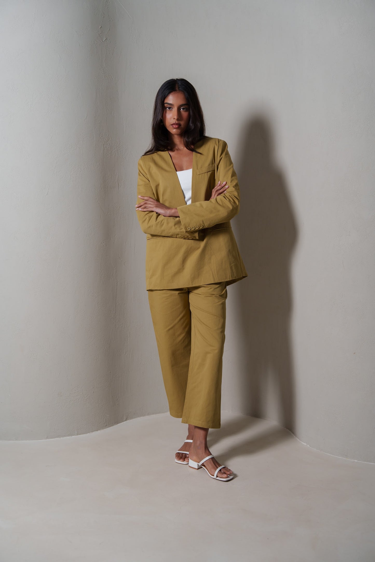 Modern Beige Suit Set