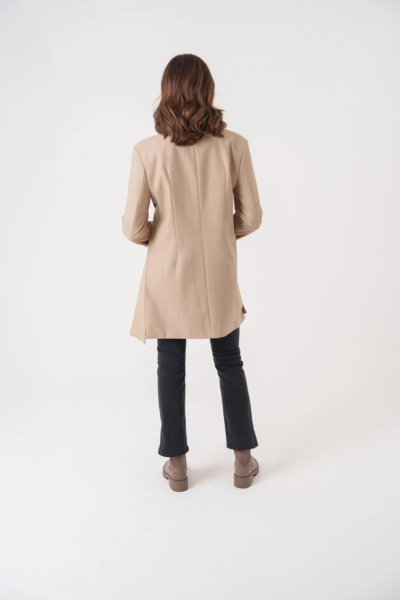 Overlay Non-Collared Blazer