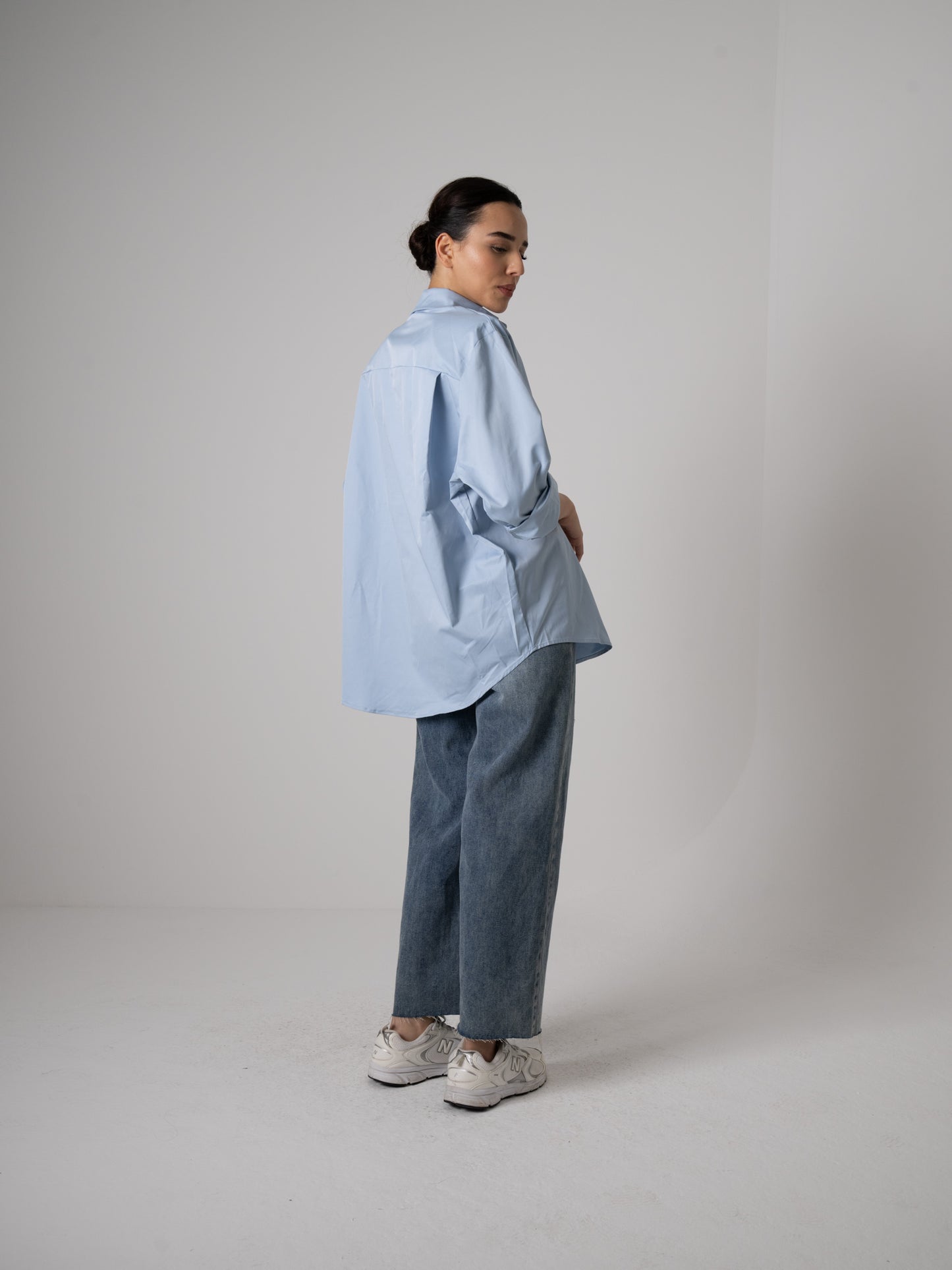 Blue Shirt with Attached Pocket