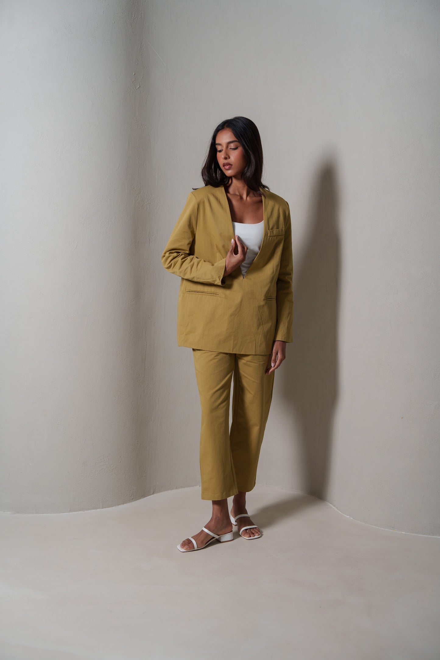 Modern Beige Suit Set