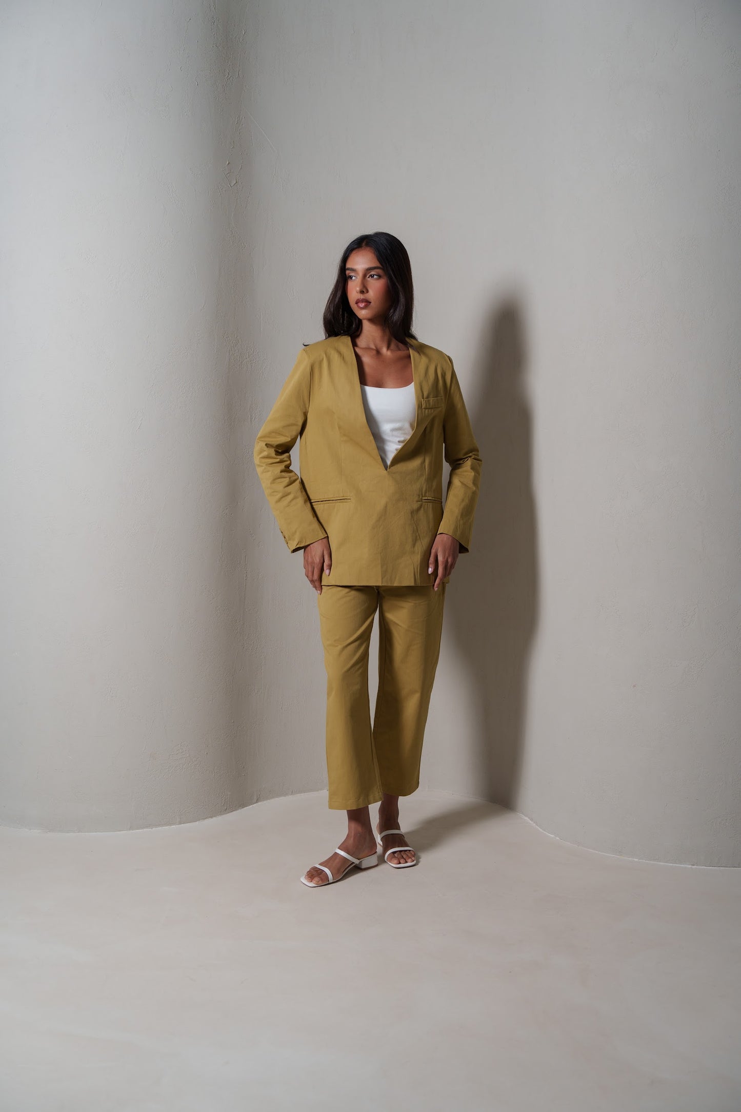 Modern Beige Suit Set