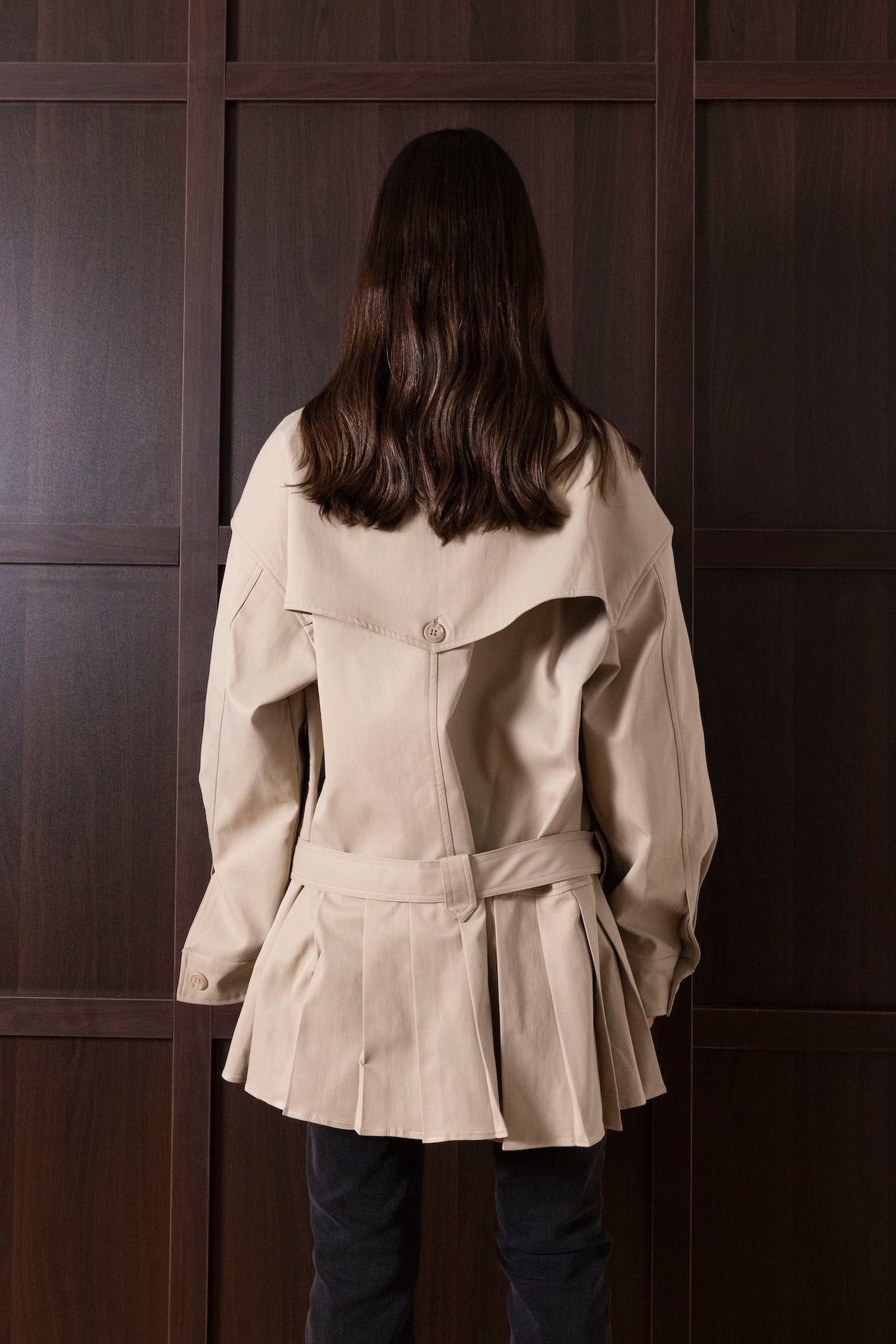 Jacket with Bottom Pleats