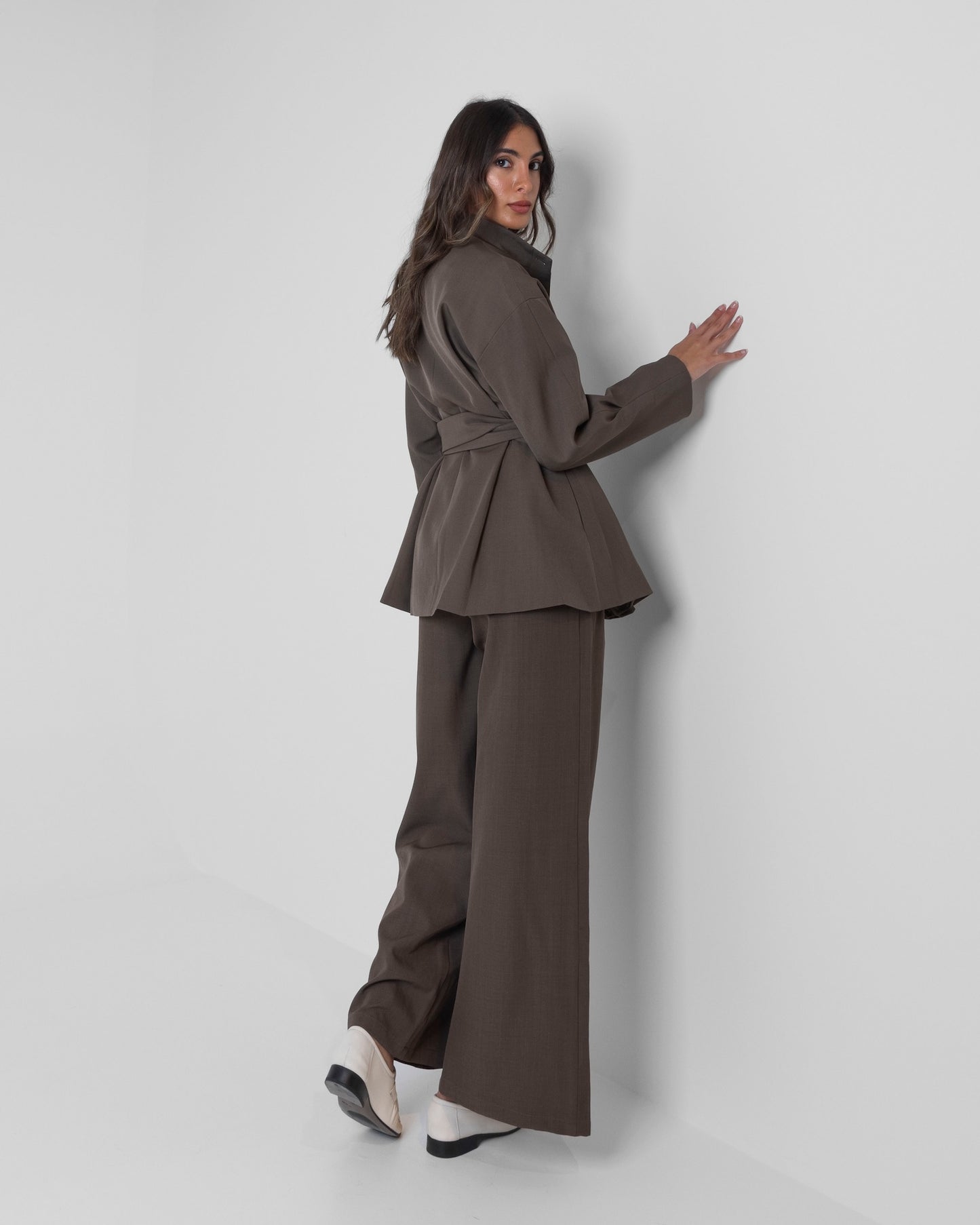 Buttoned Set with Belt