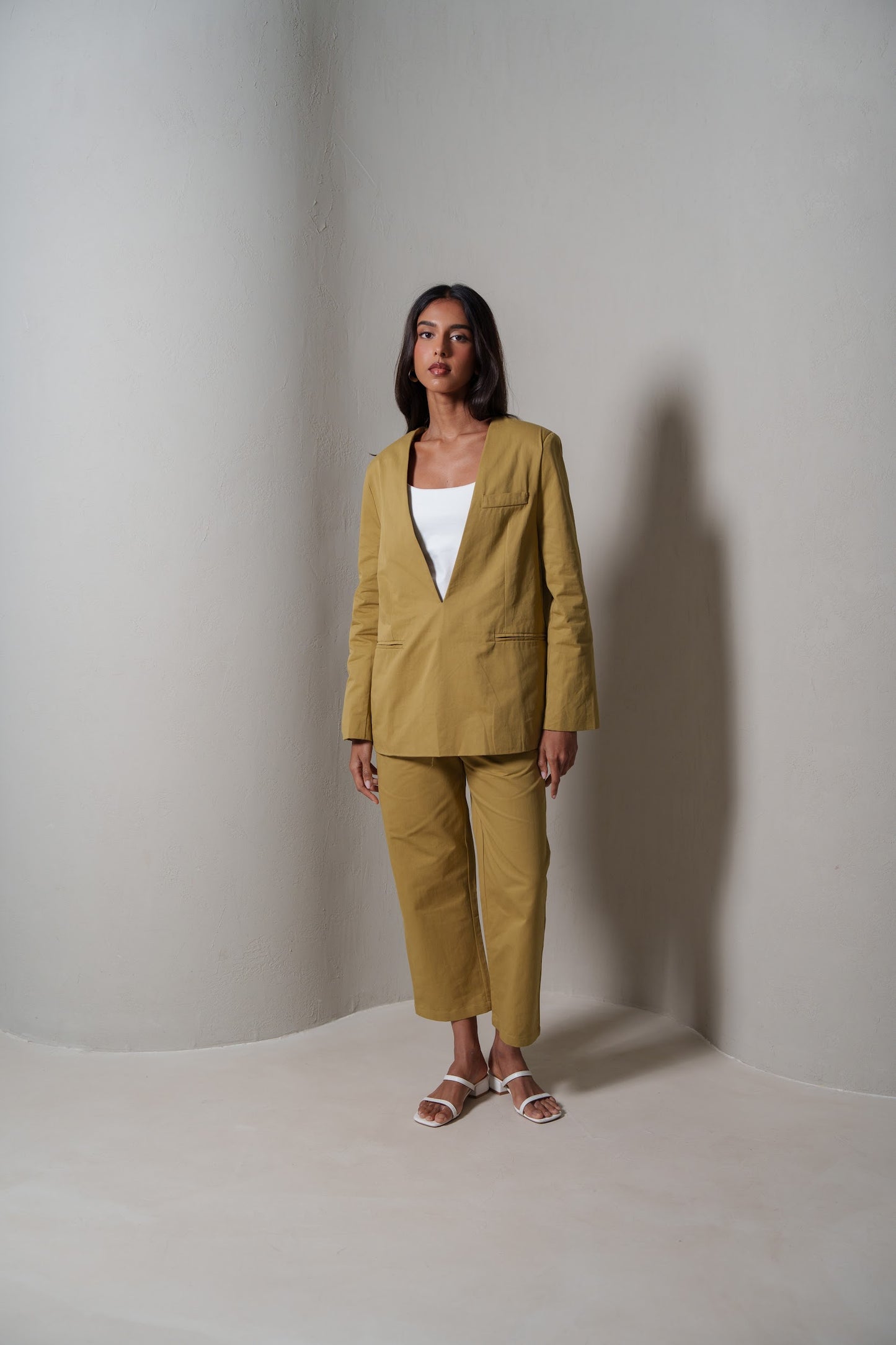 Modern Beige Suit Set