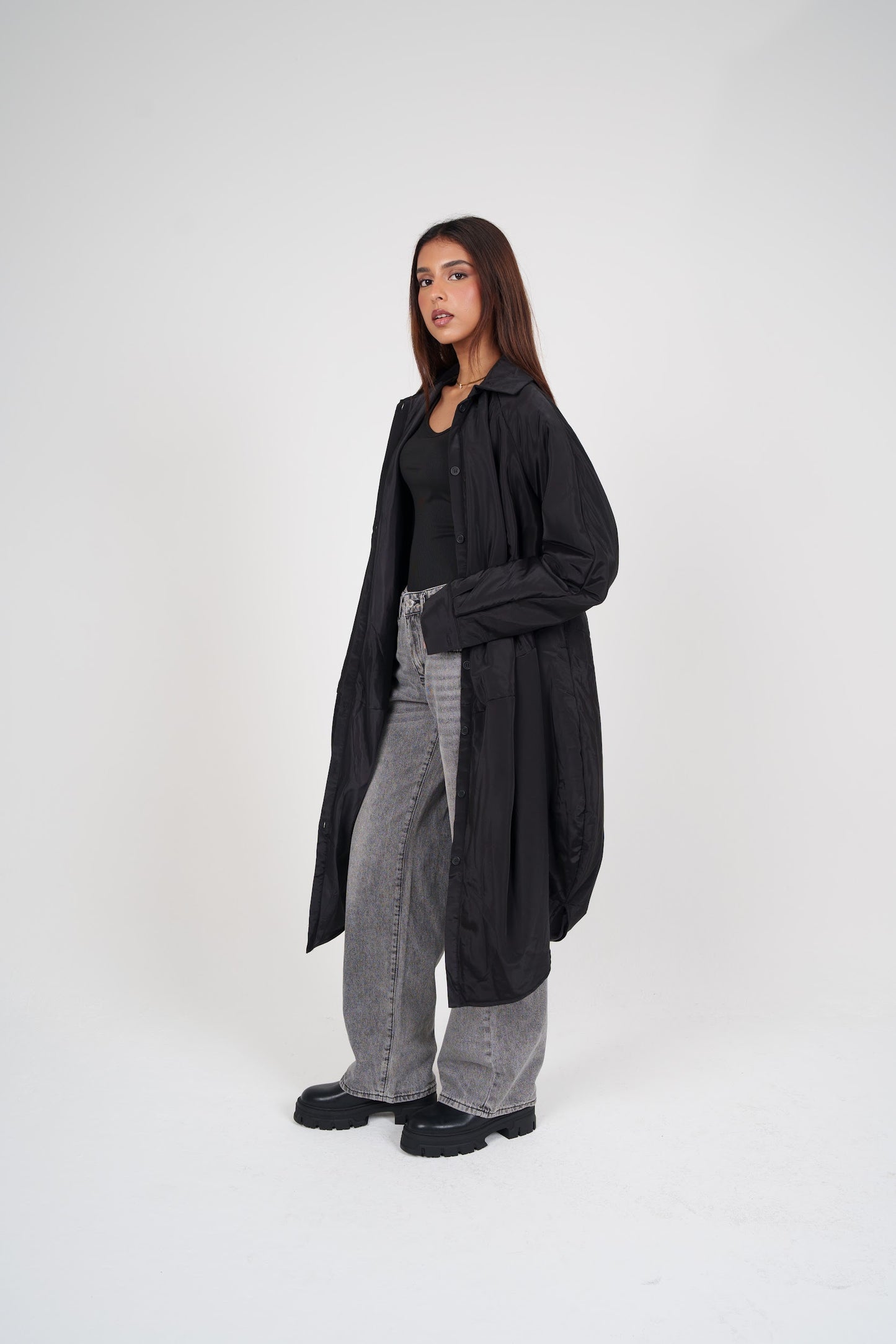 Balloon-like Long Shirt