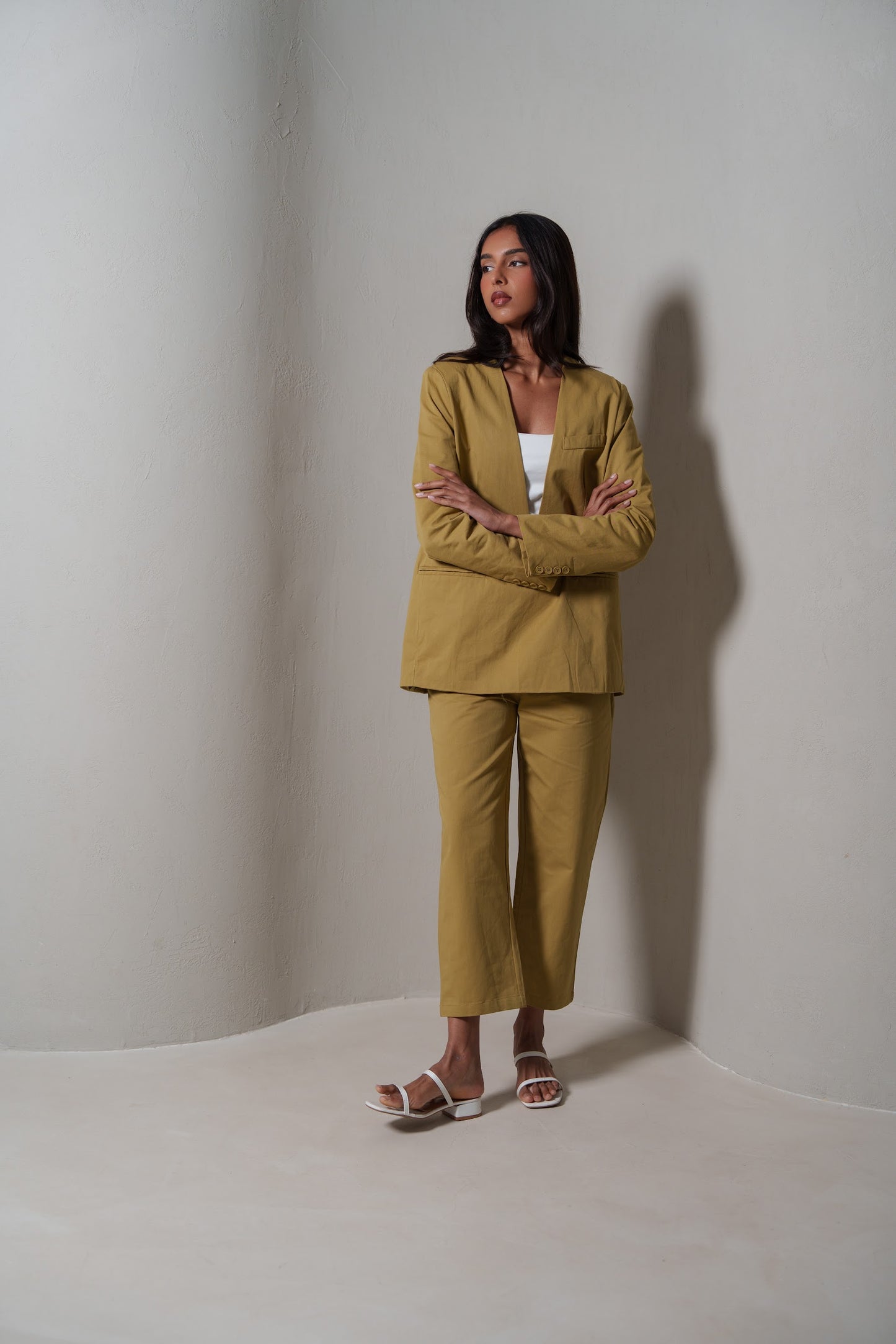Modern Beige Suit Set