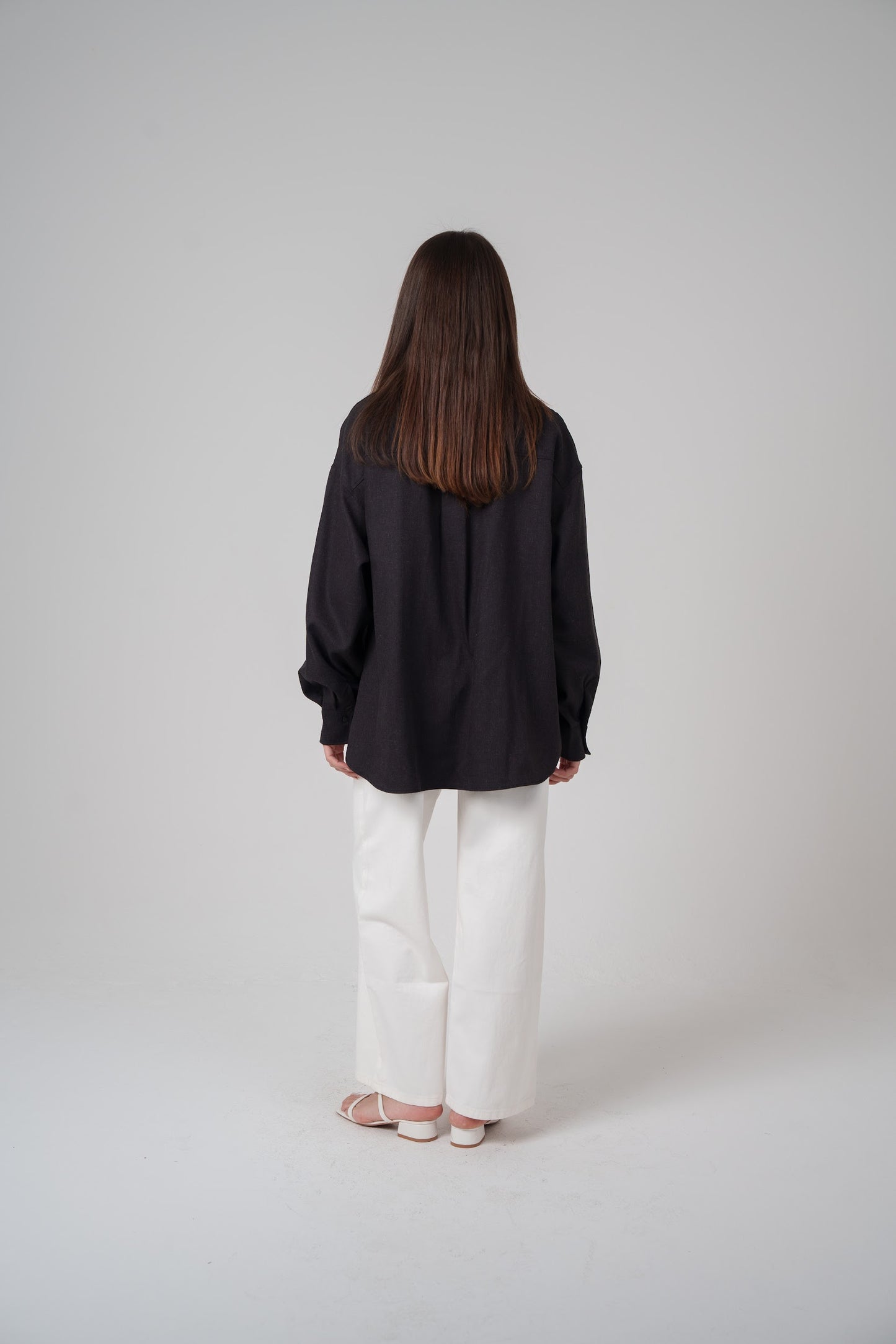 Open Neckline Shirt with Attached Top Beneath