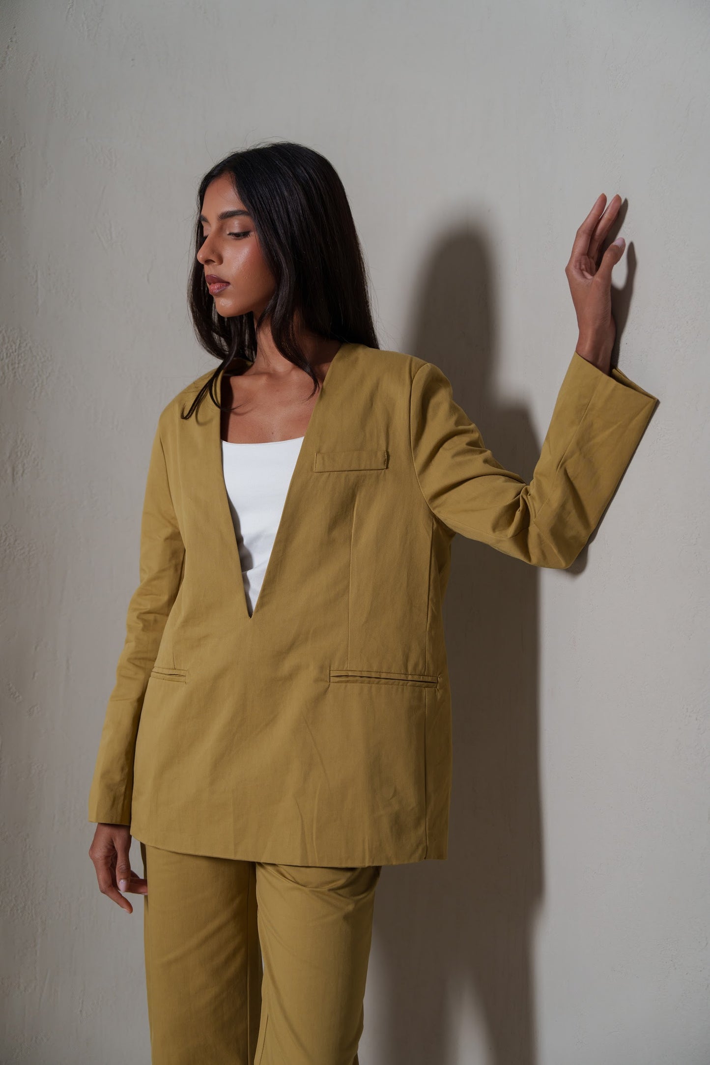 Modern Beige Suit Set