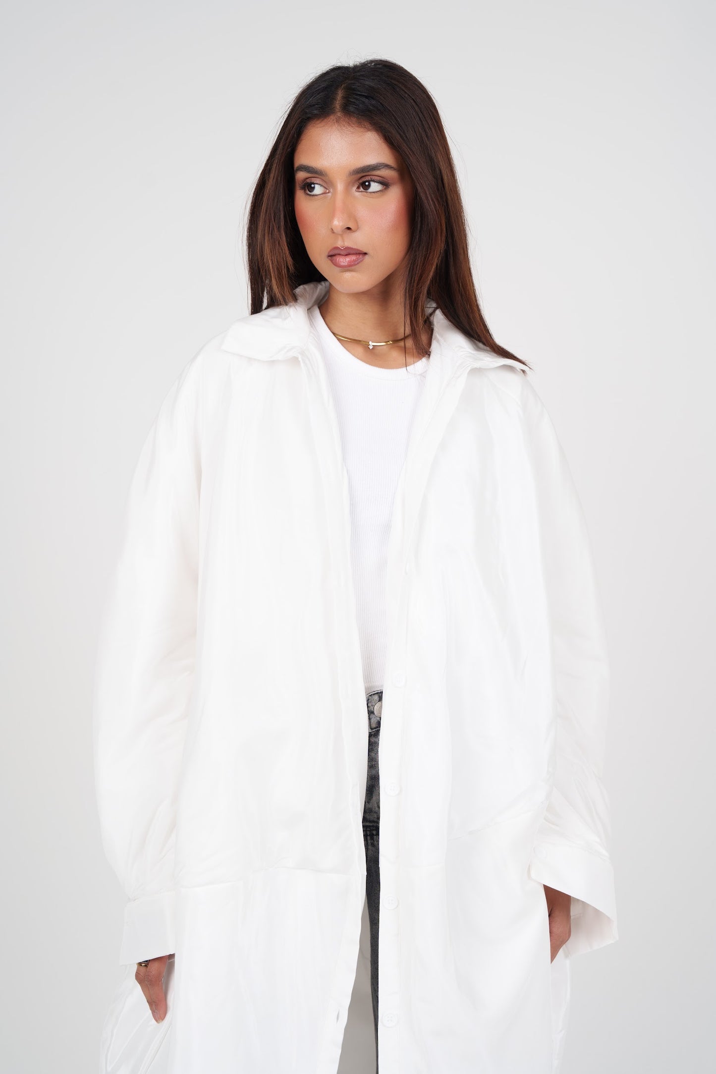 Balloon-like Long Shirt
