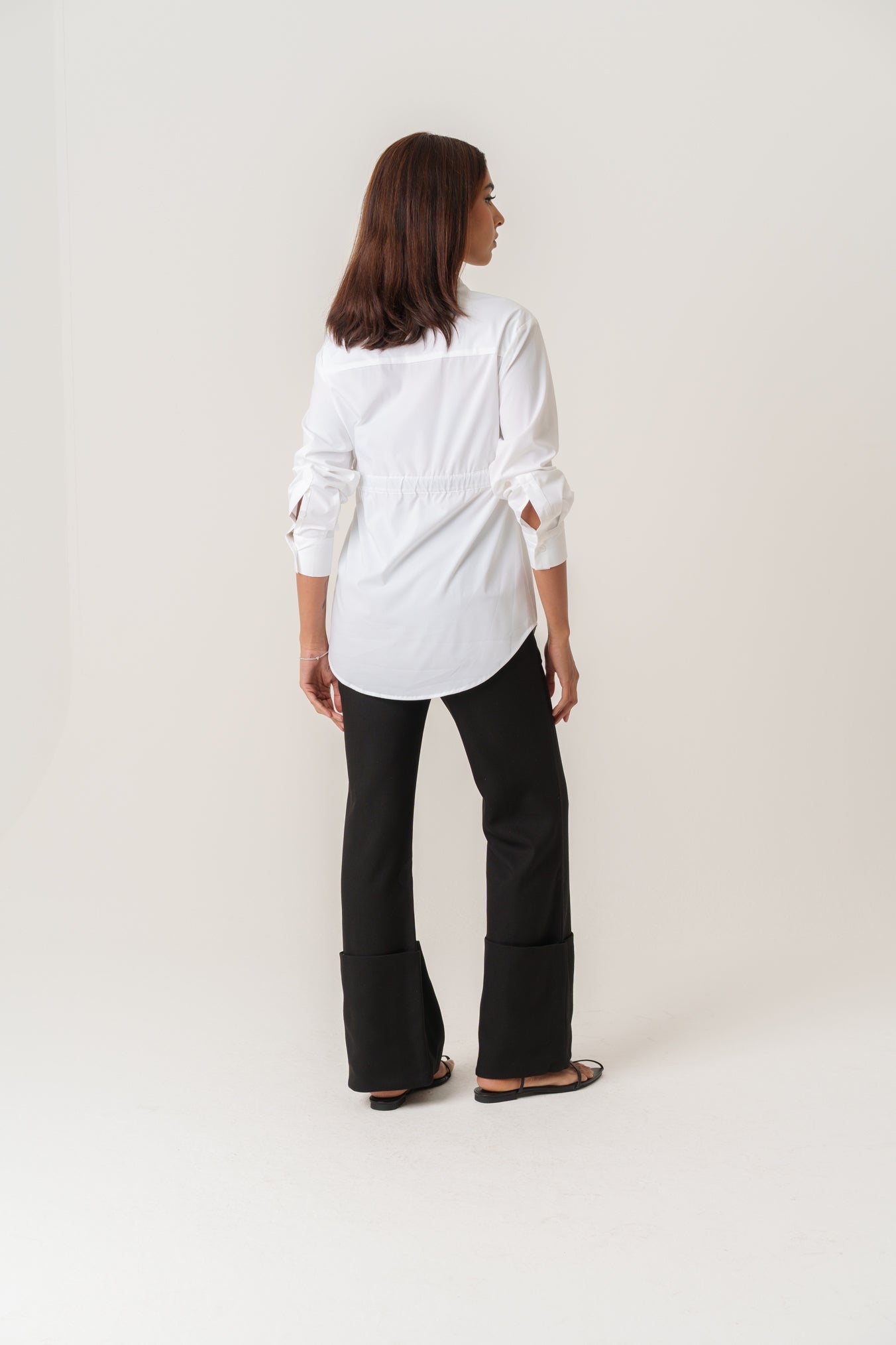 Black Pants with Large Fold