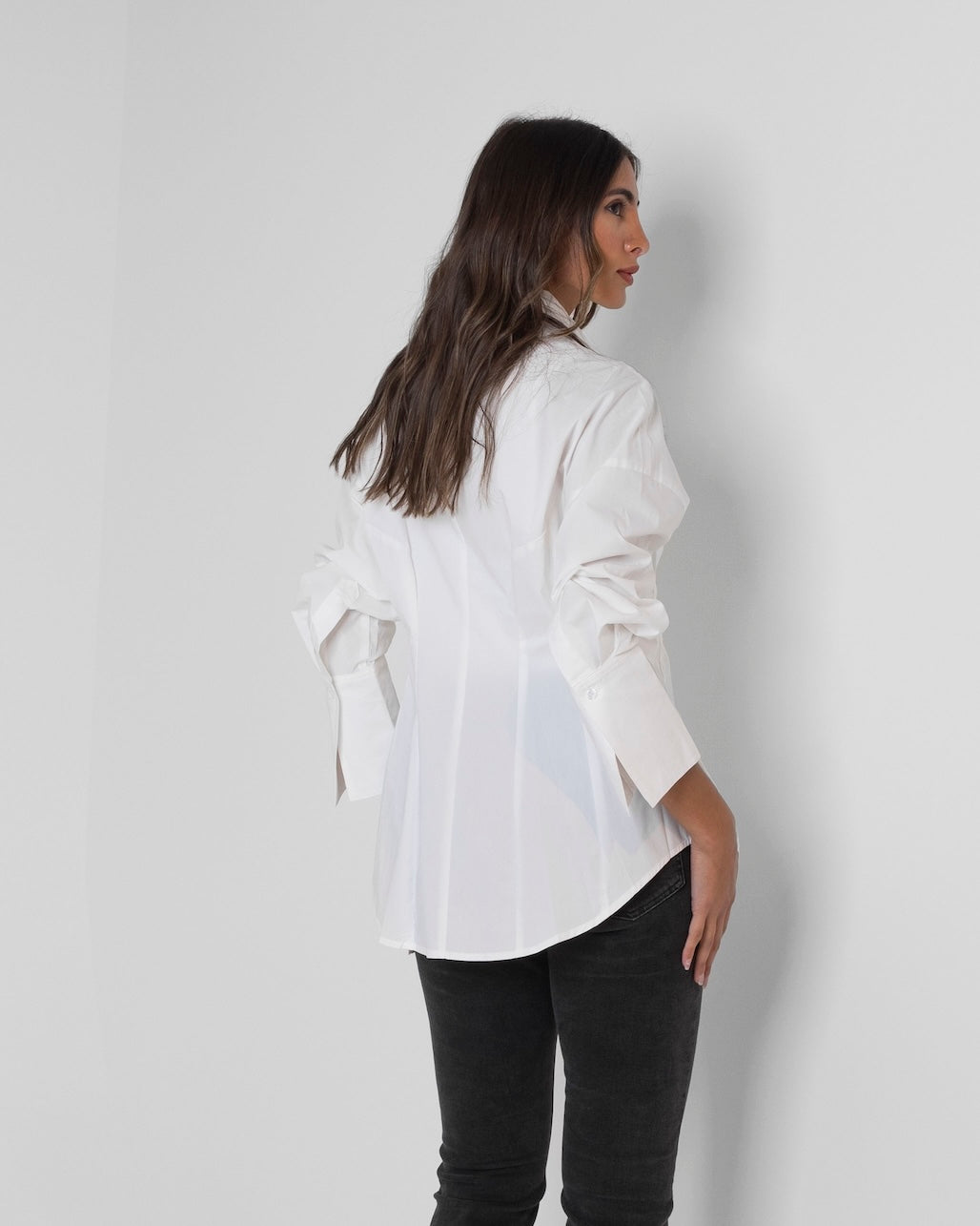 Waisted White Shirt