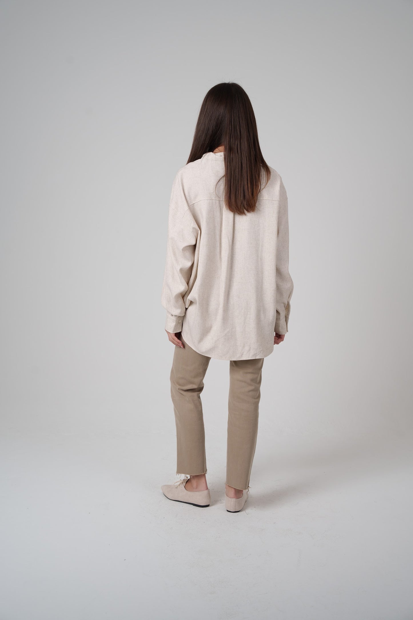 Open Neckline Shirt with Attached Top Beneath