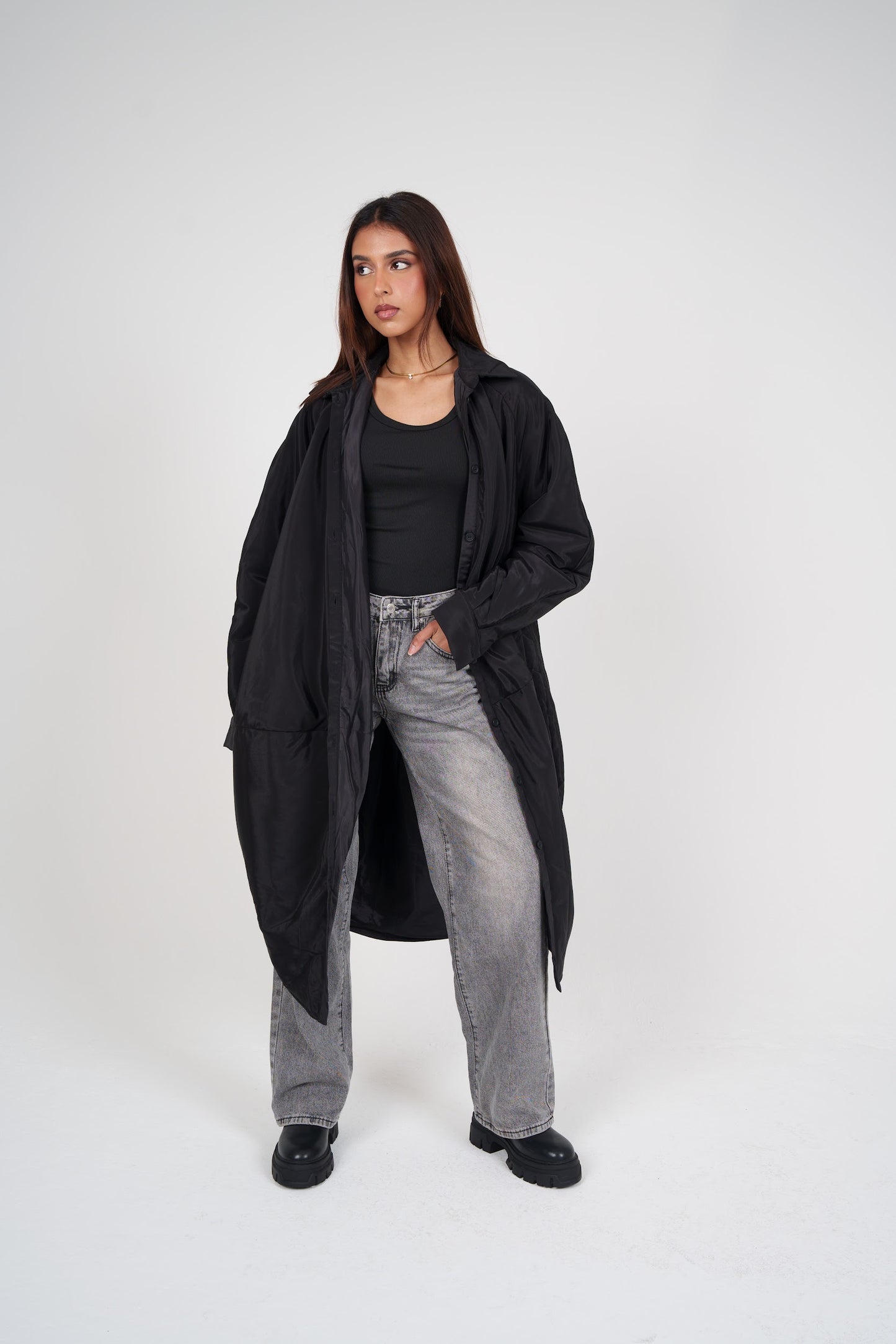 Balloon-like Long Shirt