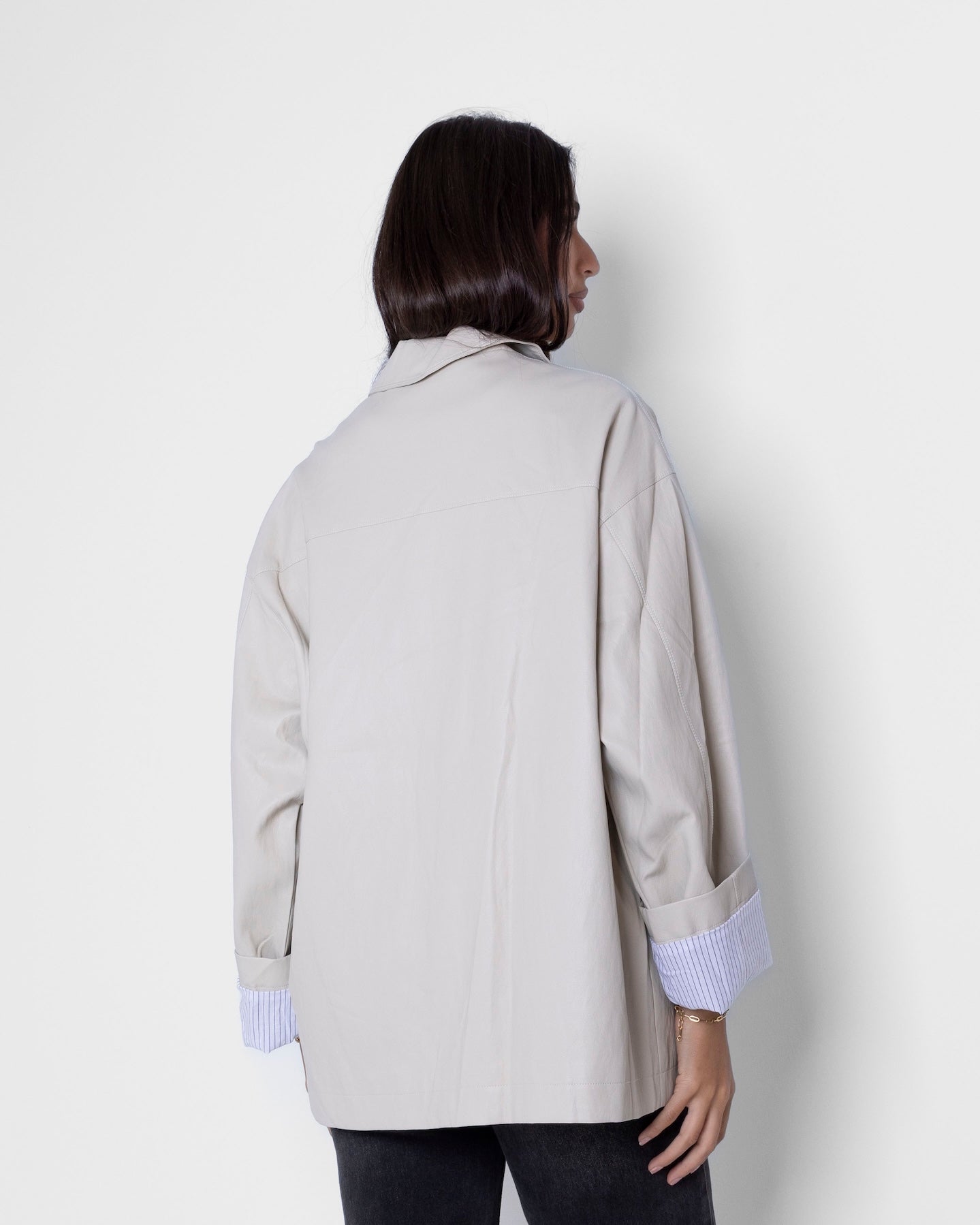 Collared Buttoned Jacket