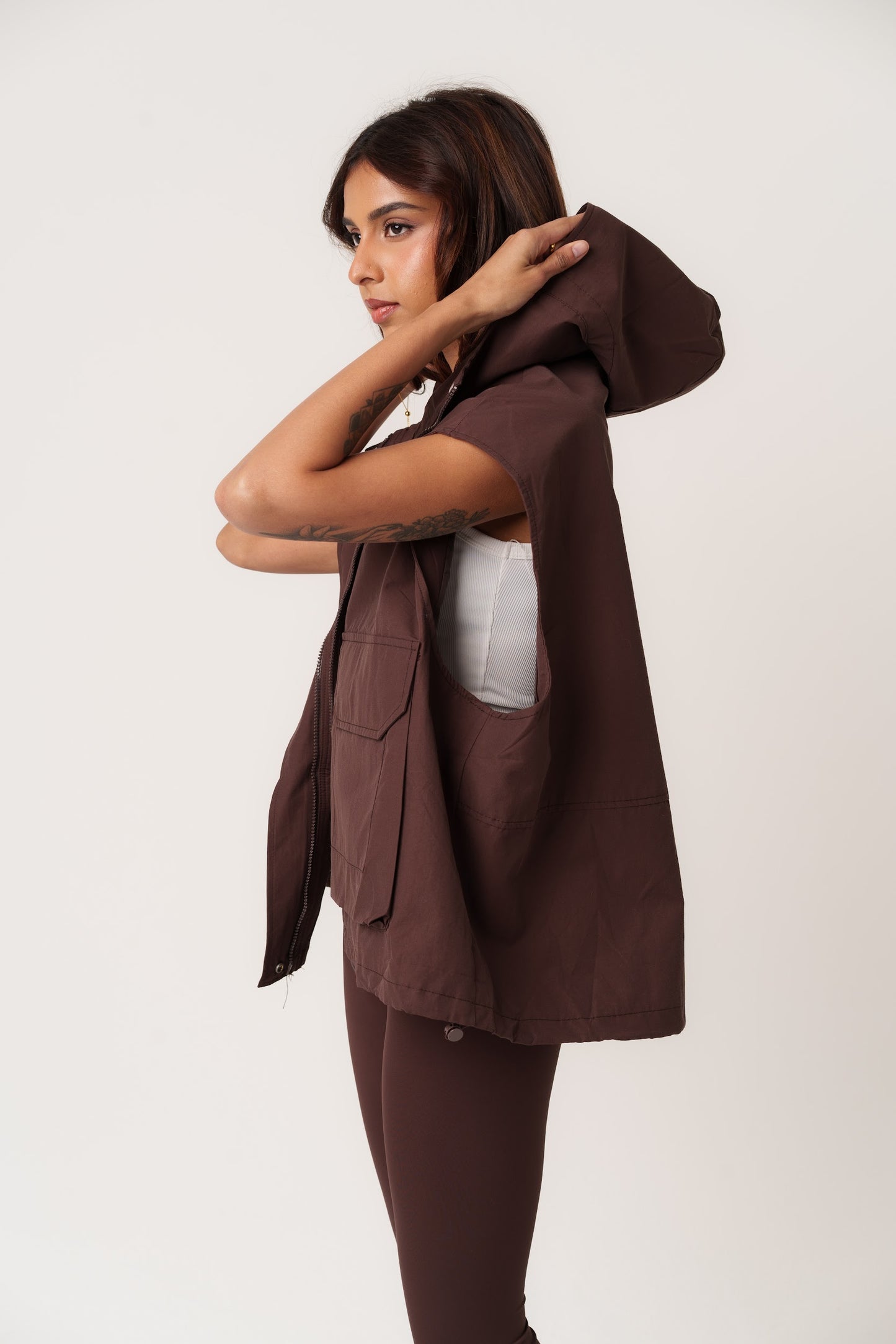 Maroon Oversized Vest