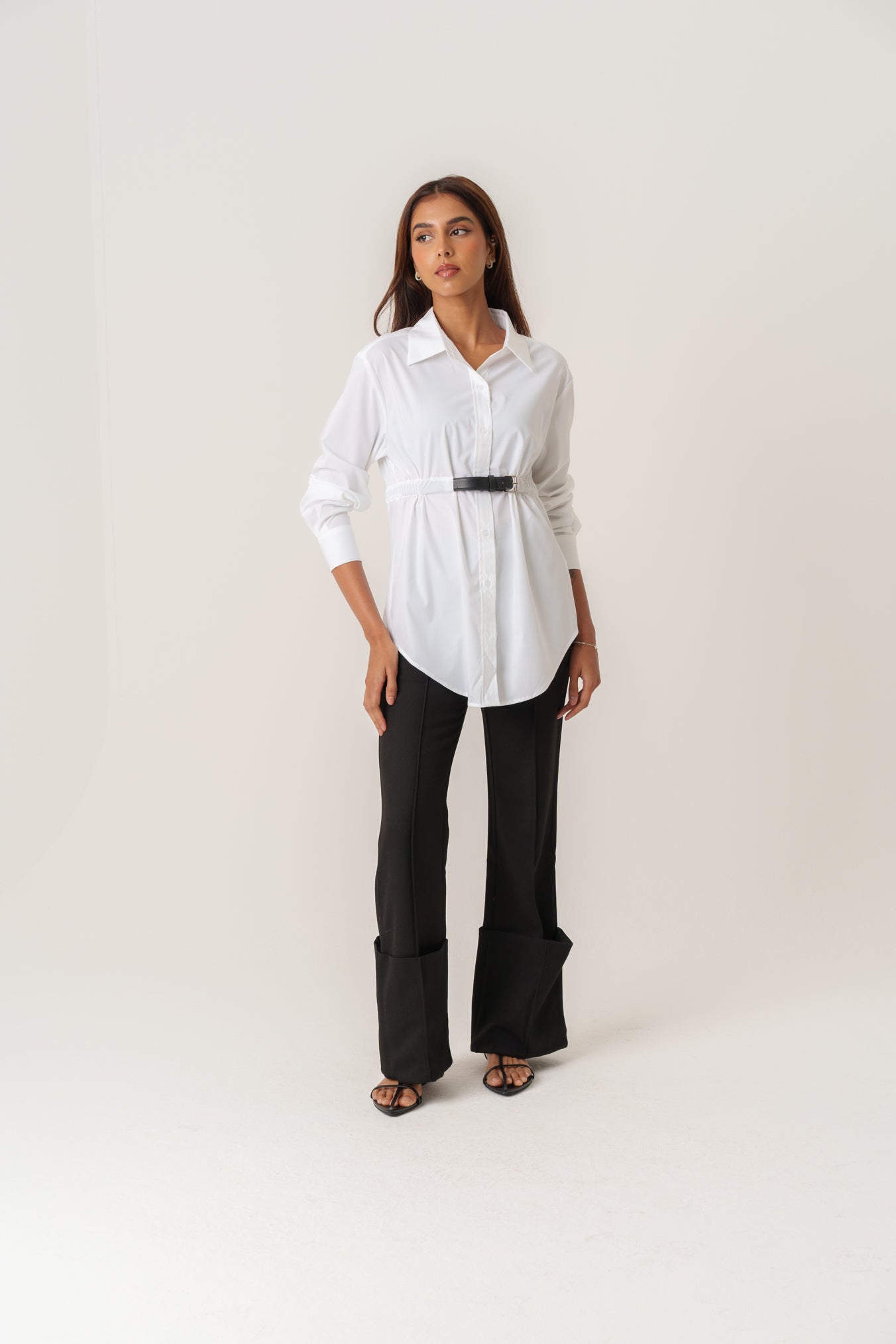 Black Pants with Large Fold