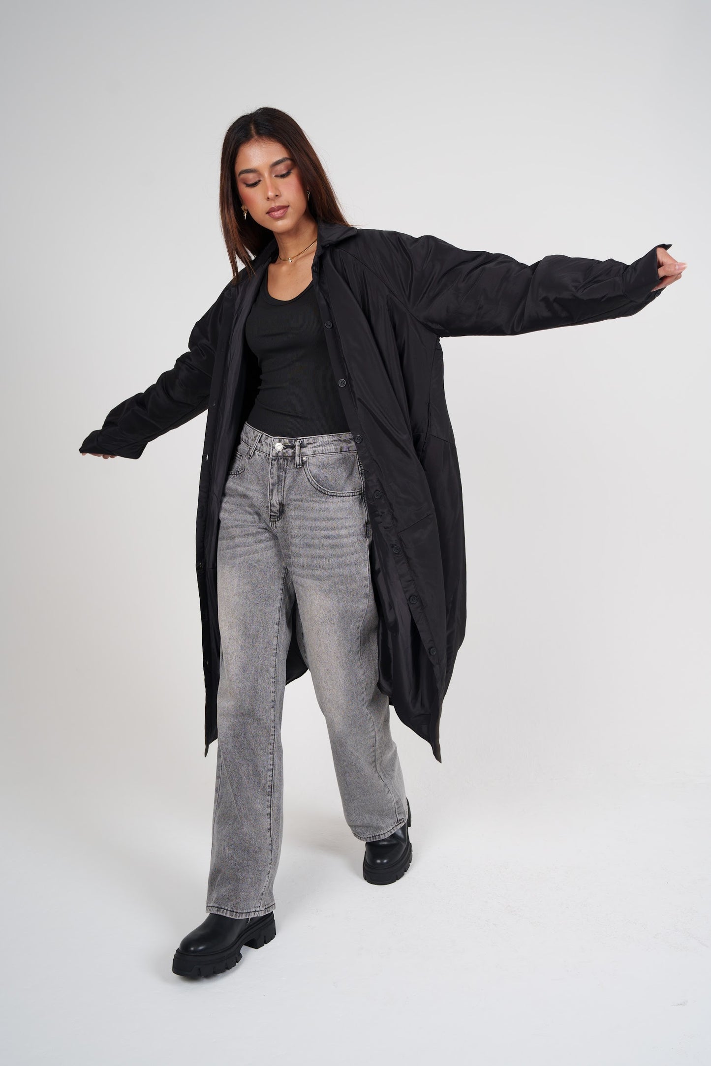 Balloon-like Long Shirt
