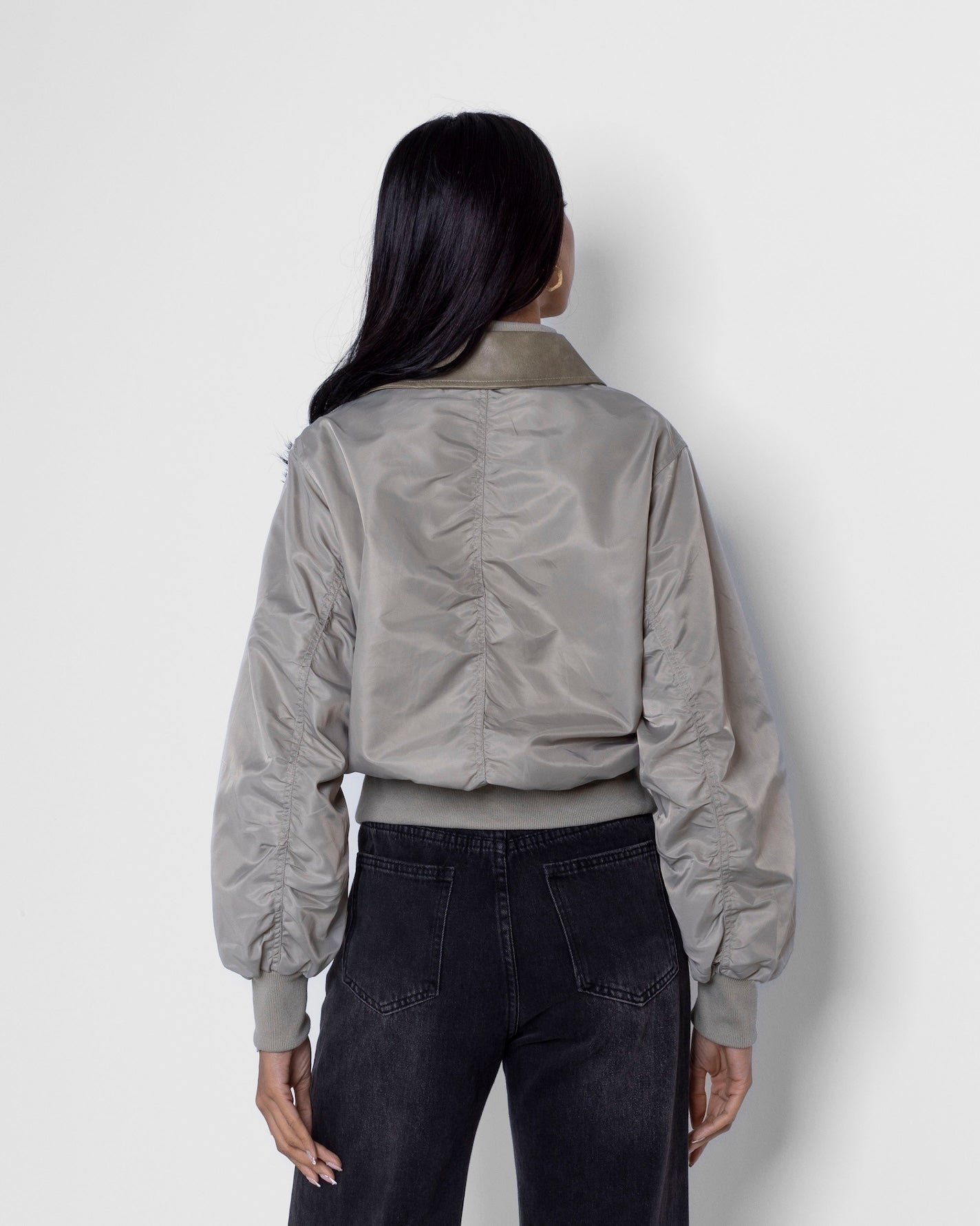 Olive Bomber Jacket