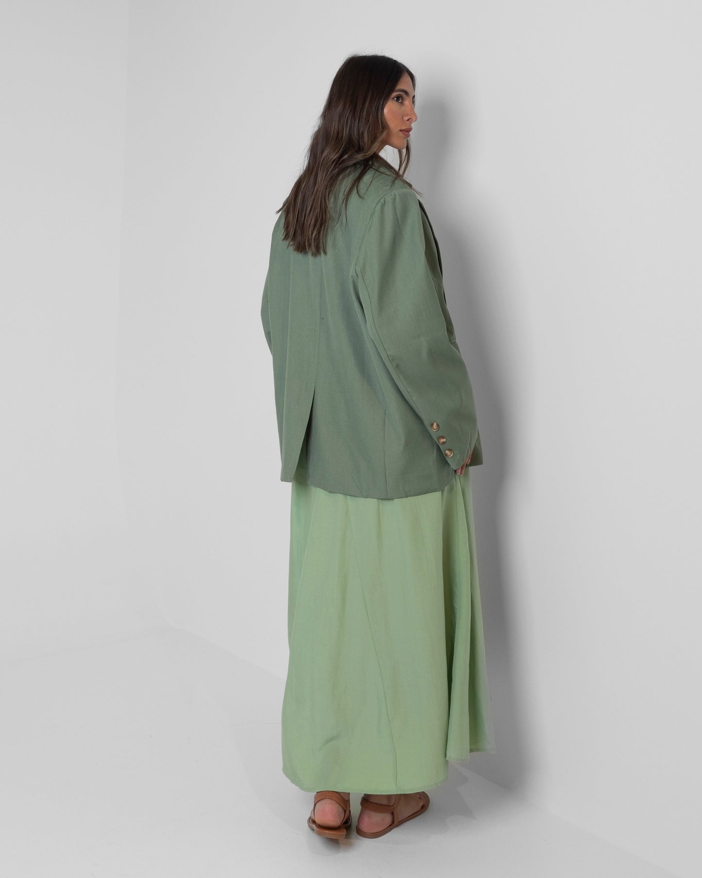 Green Blazer & Dress Set