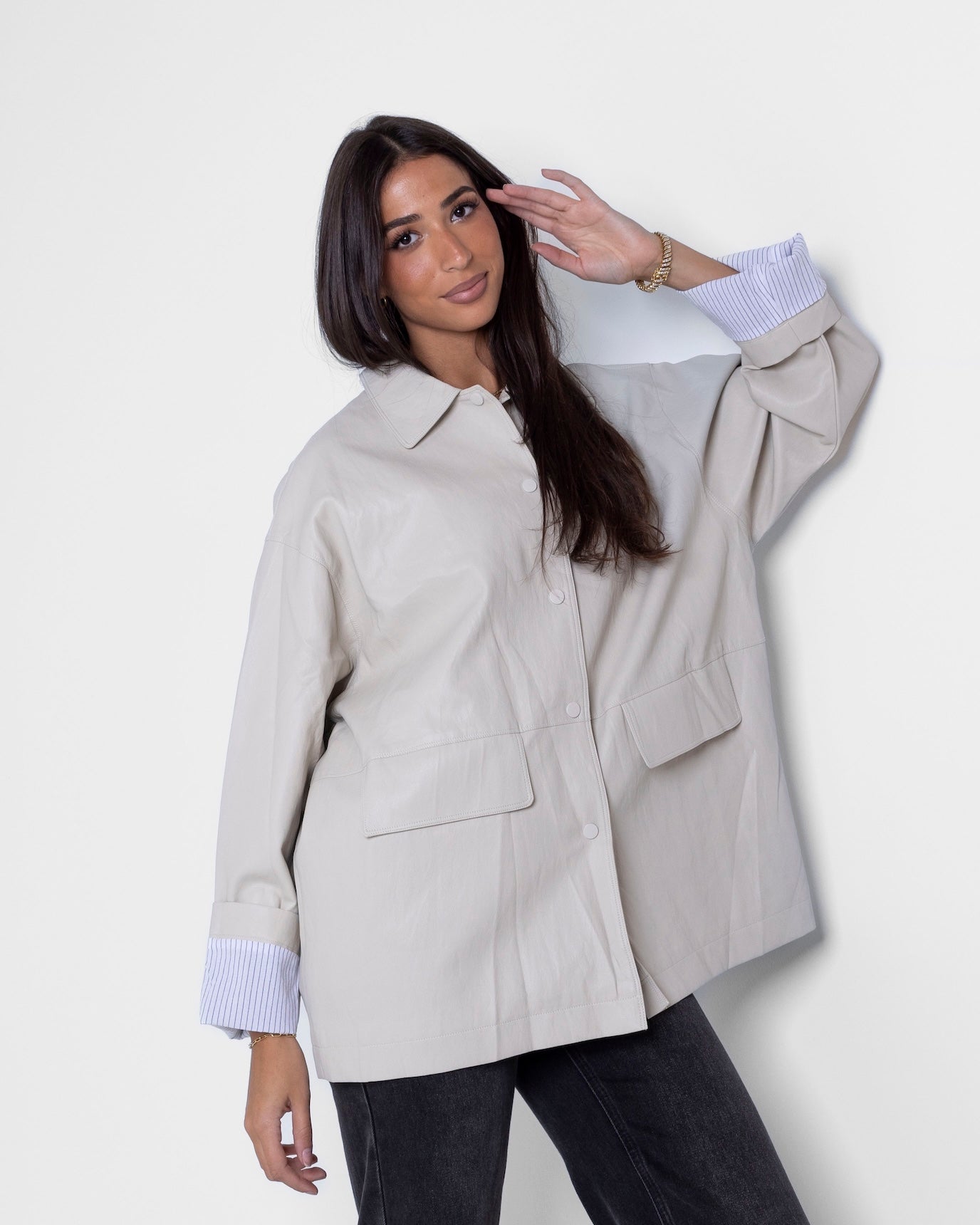 Collared Buttoned Jacket