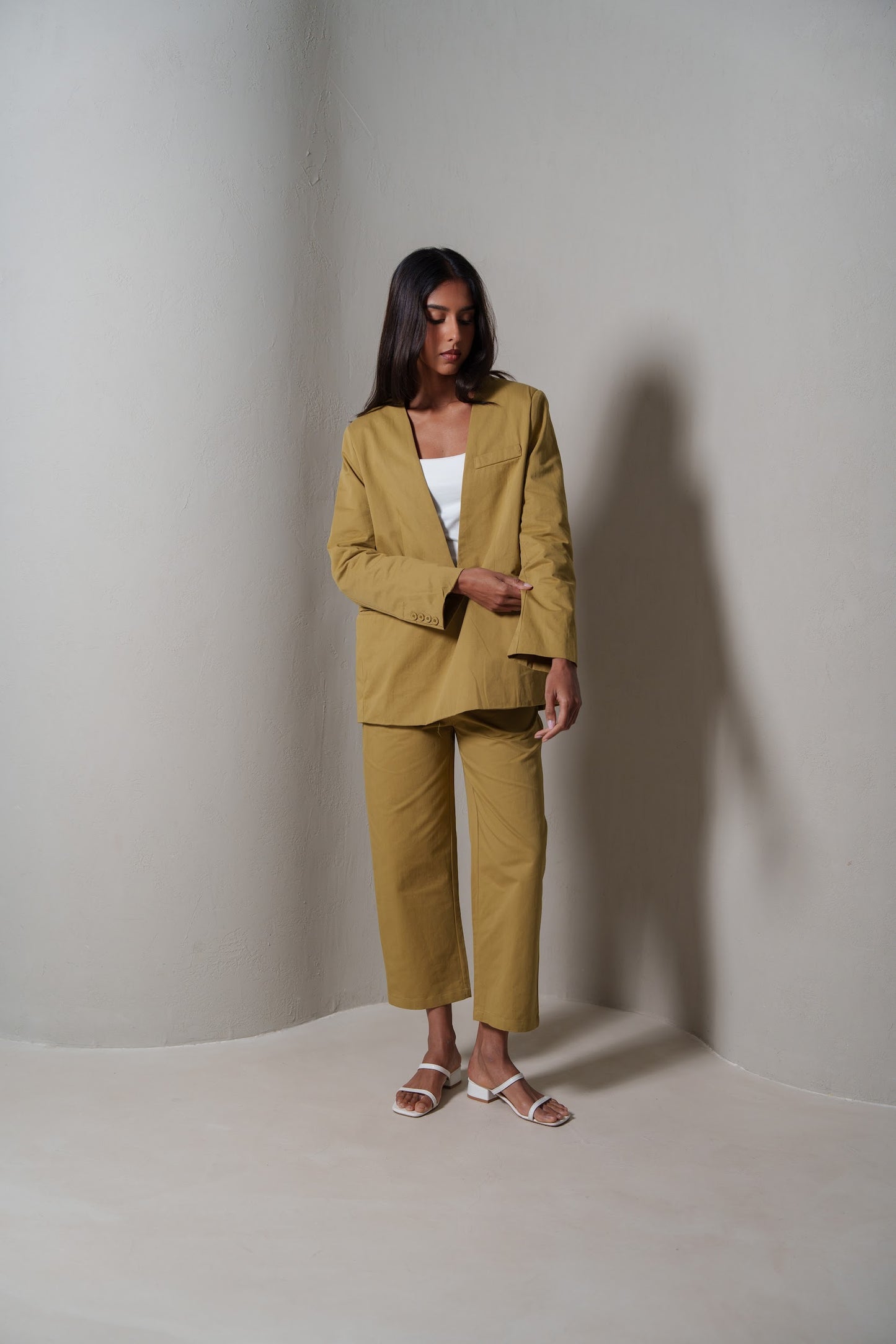 Modern Beige Suit Set