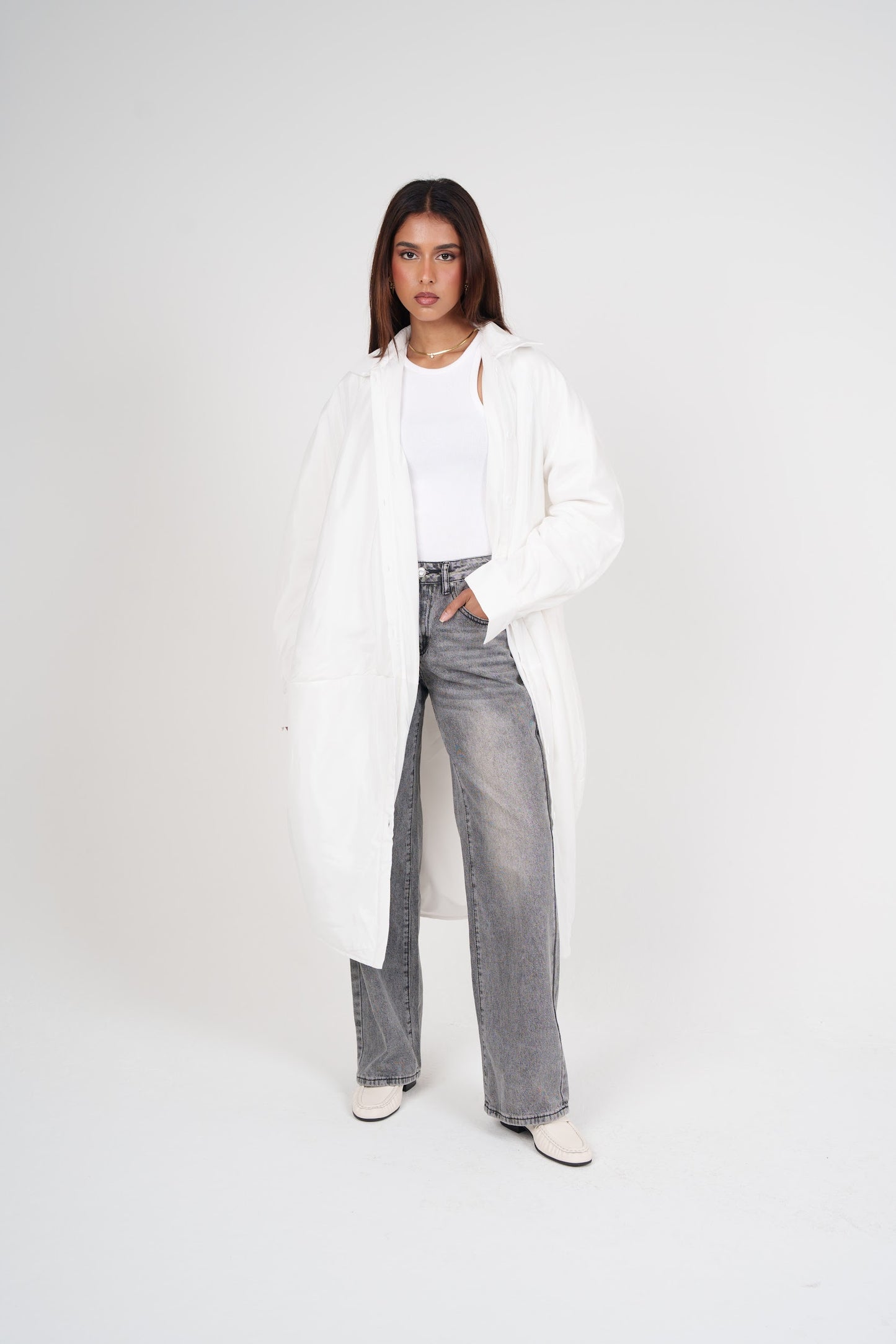 Balloon-like Long Shirt