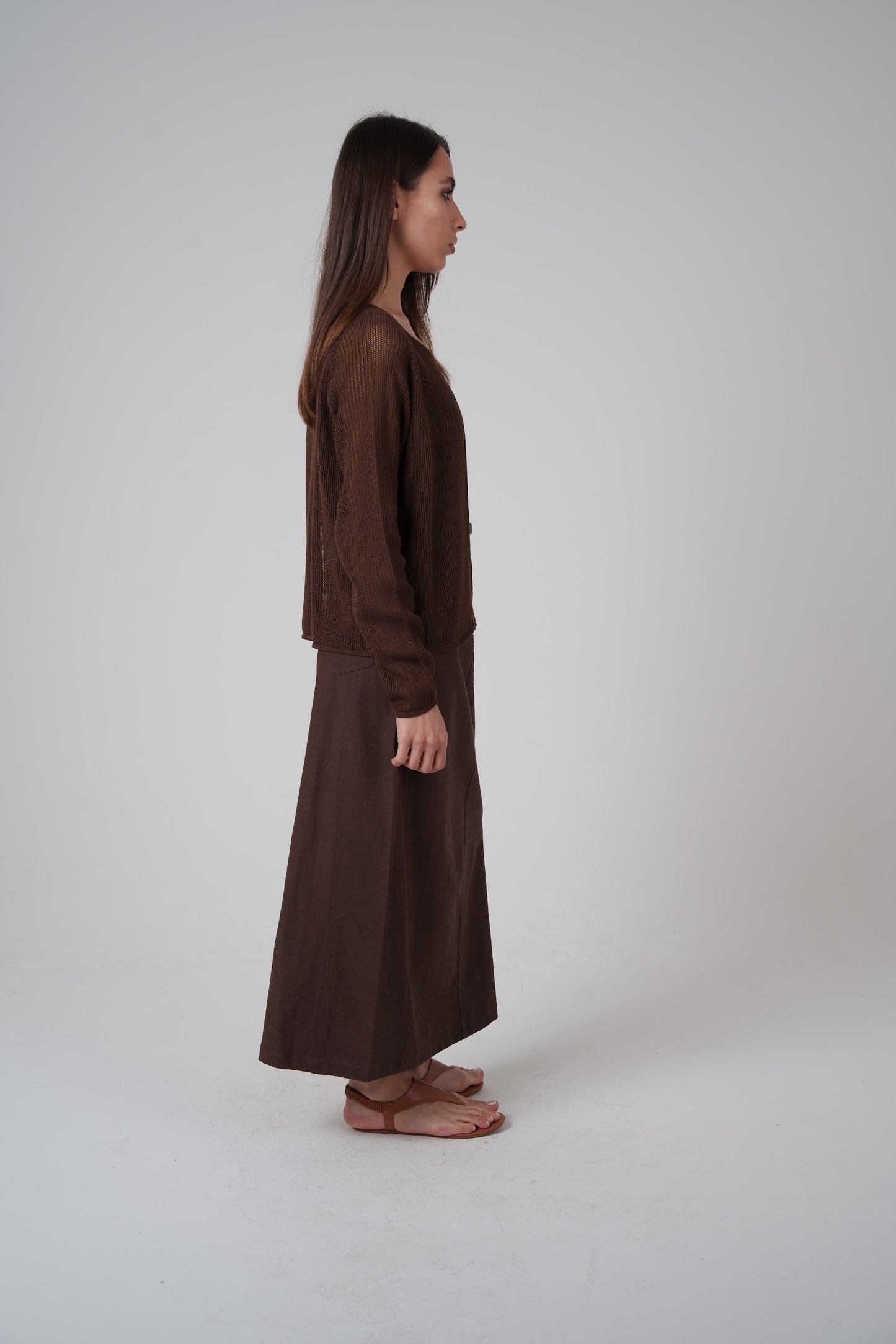 Light-weight Knit Cardigan Set