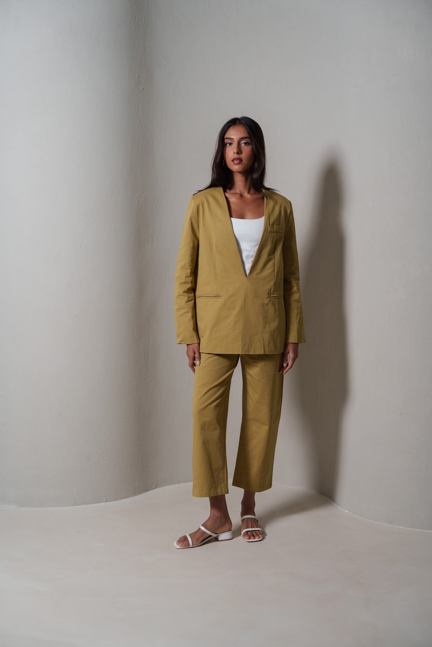 Modern Beige Suit Set
