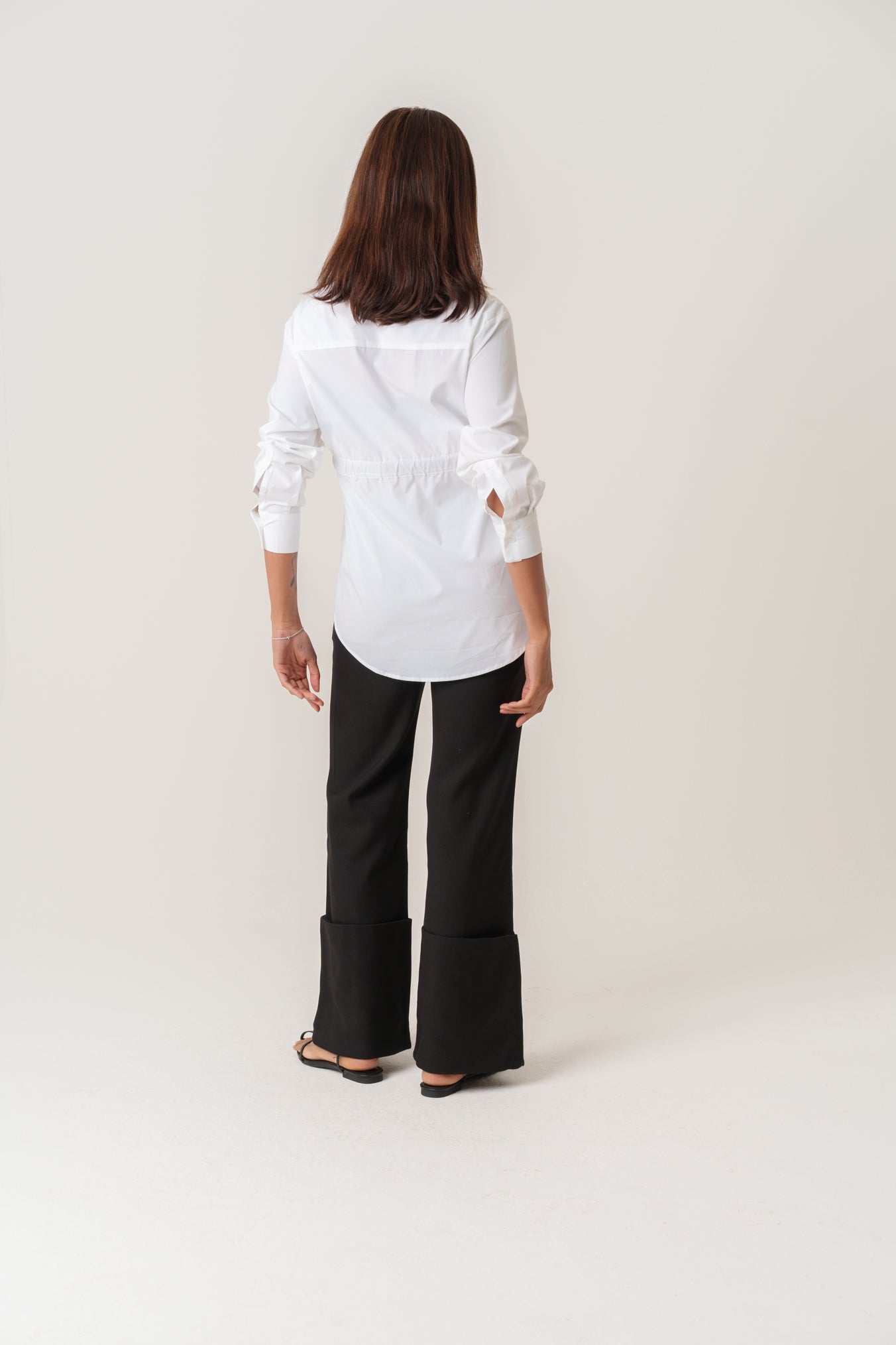 Black Pants with Large Fold