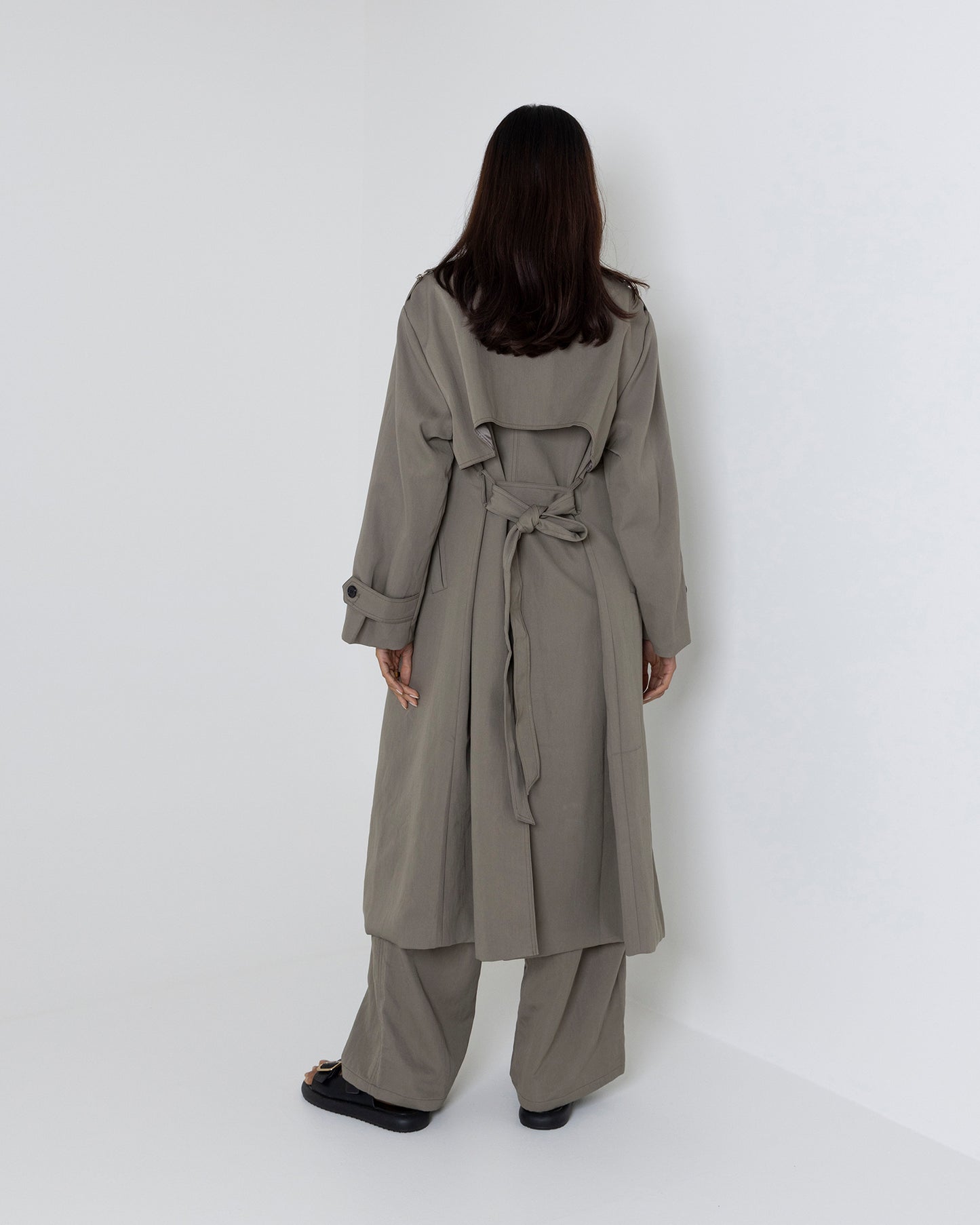Grey/Khaki Trench Set