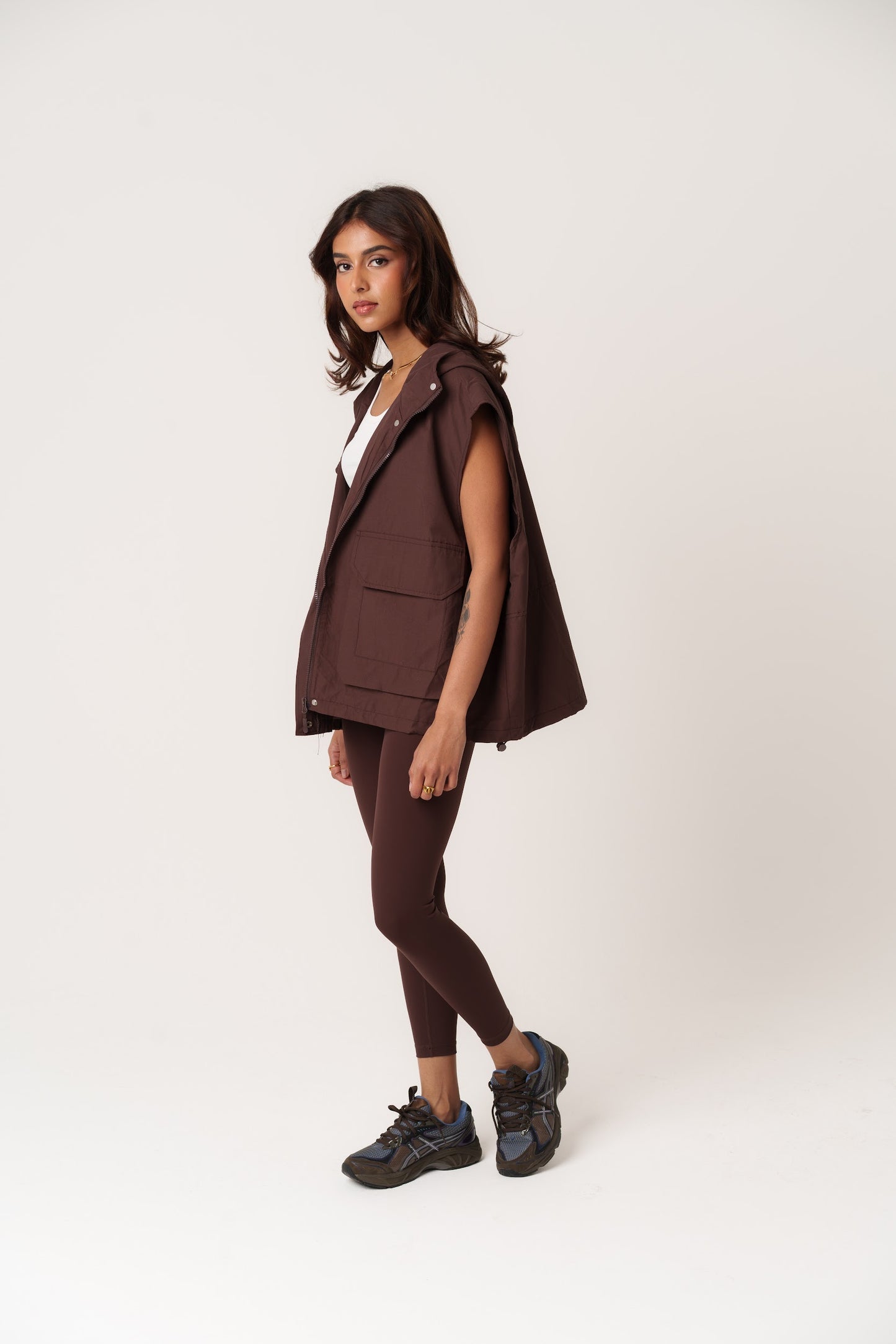 Maroon Oversized Vest