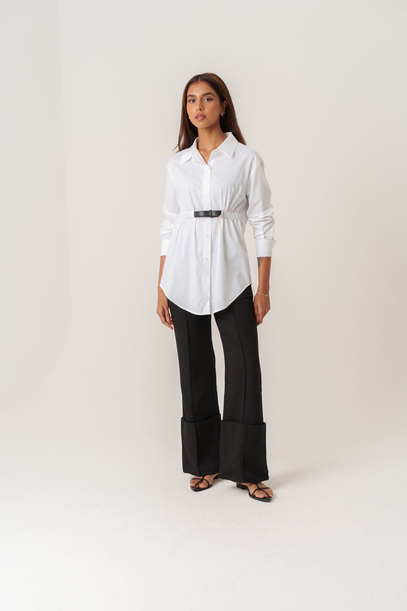Black Pants with Large Fold