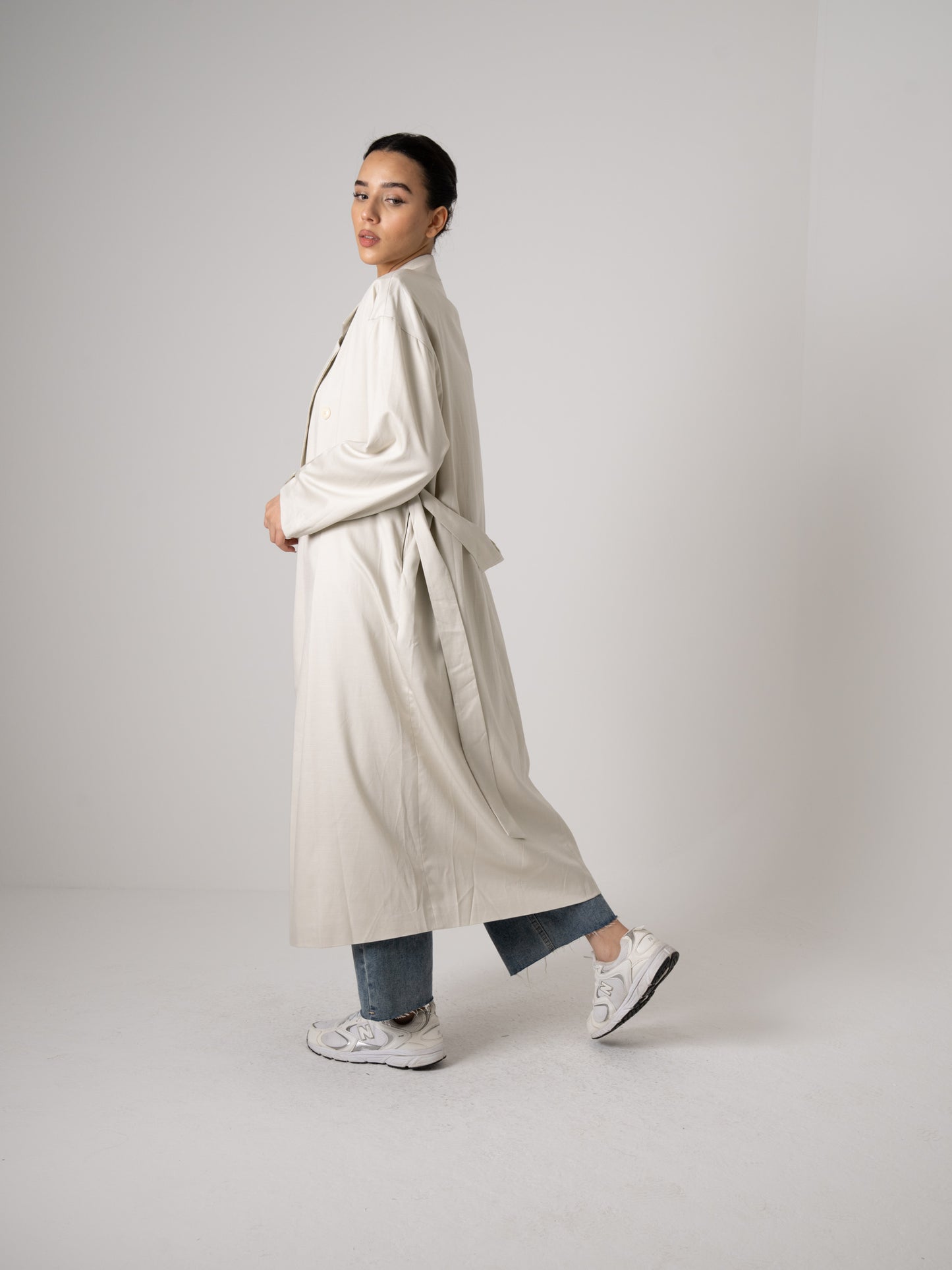 Light-weight Grey Long Jacket
