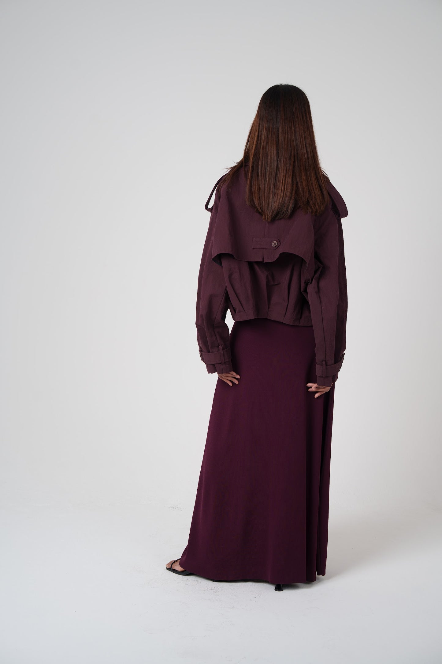 Short Trench in Wine