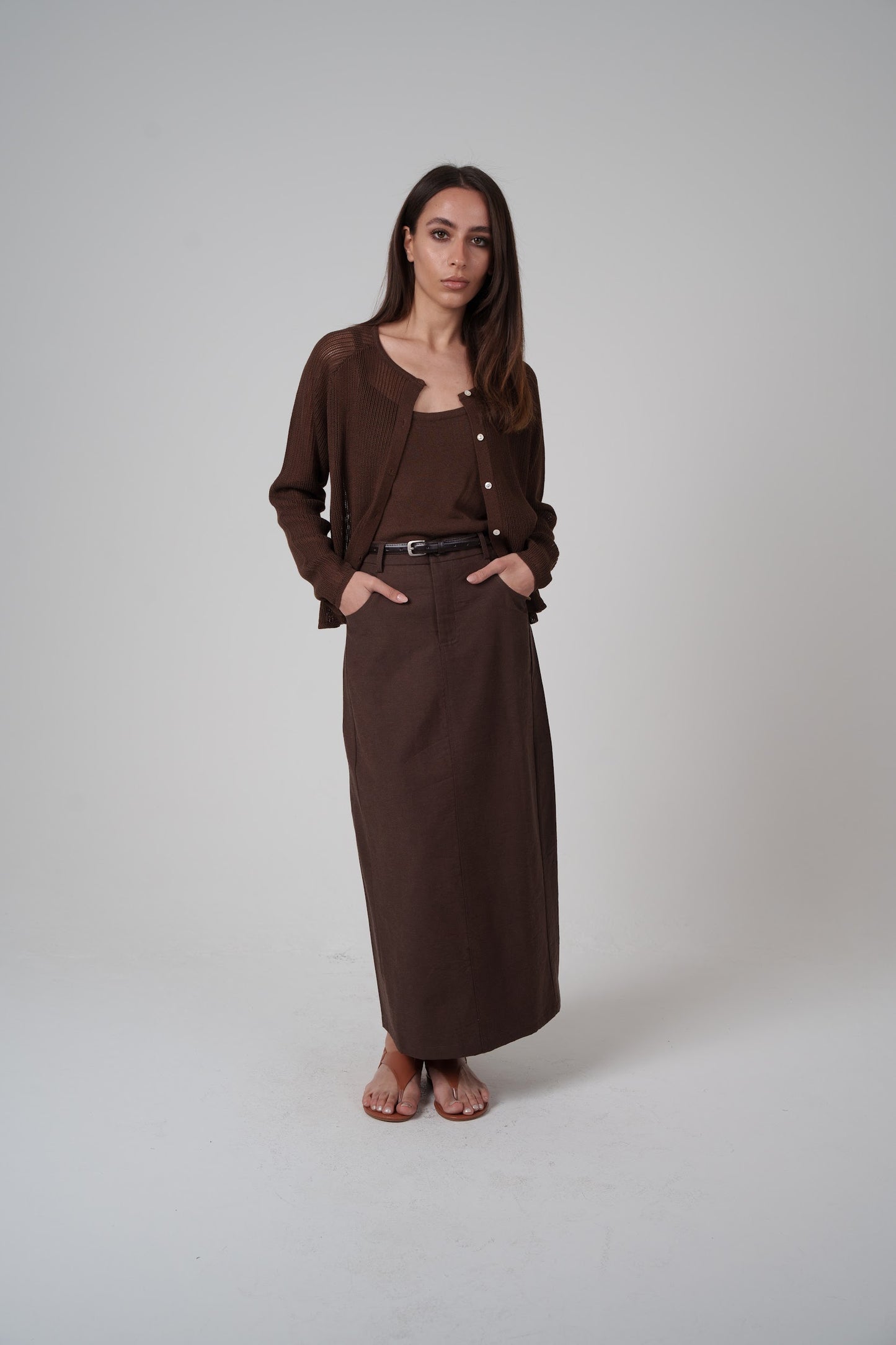 Light-weight Knit Cardigan Set