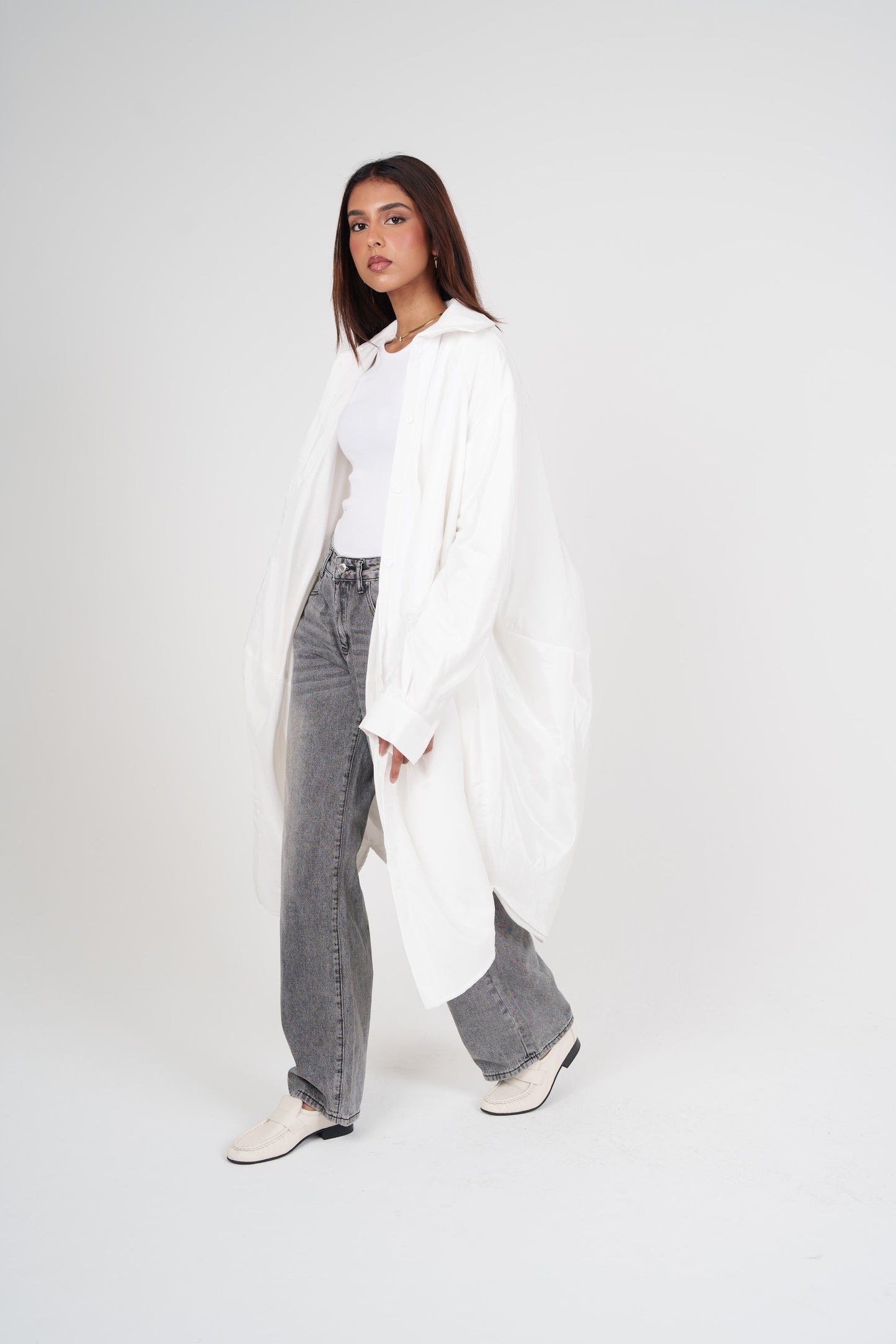 Balloon-like Long Shirt