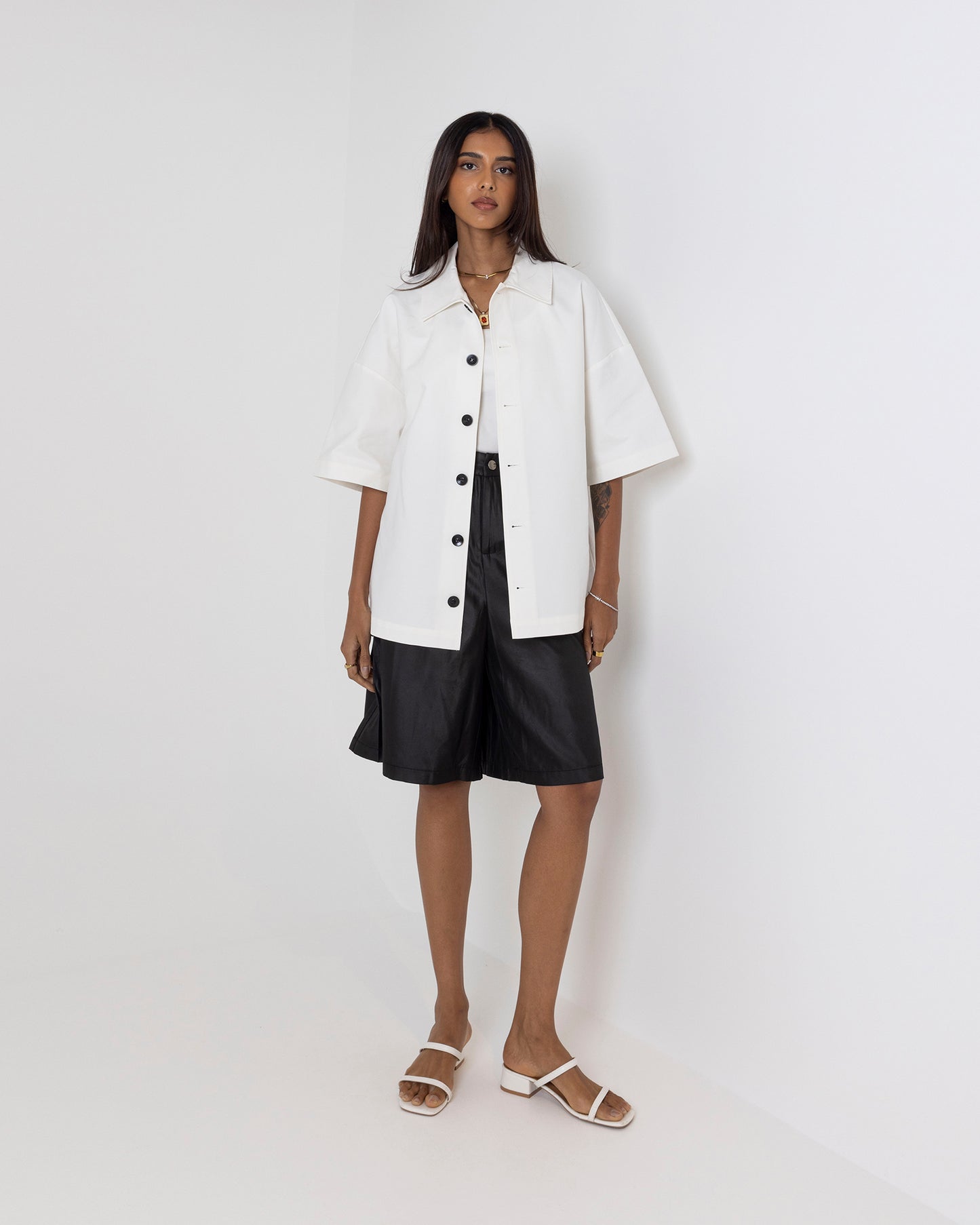 Boxy Button Shirt