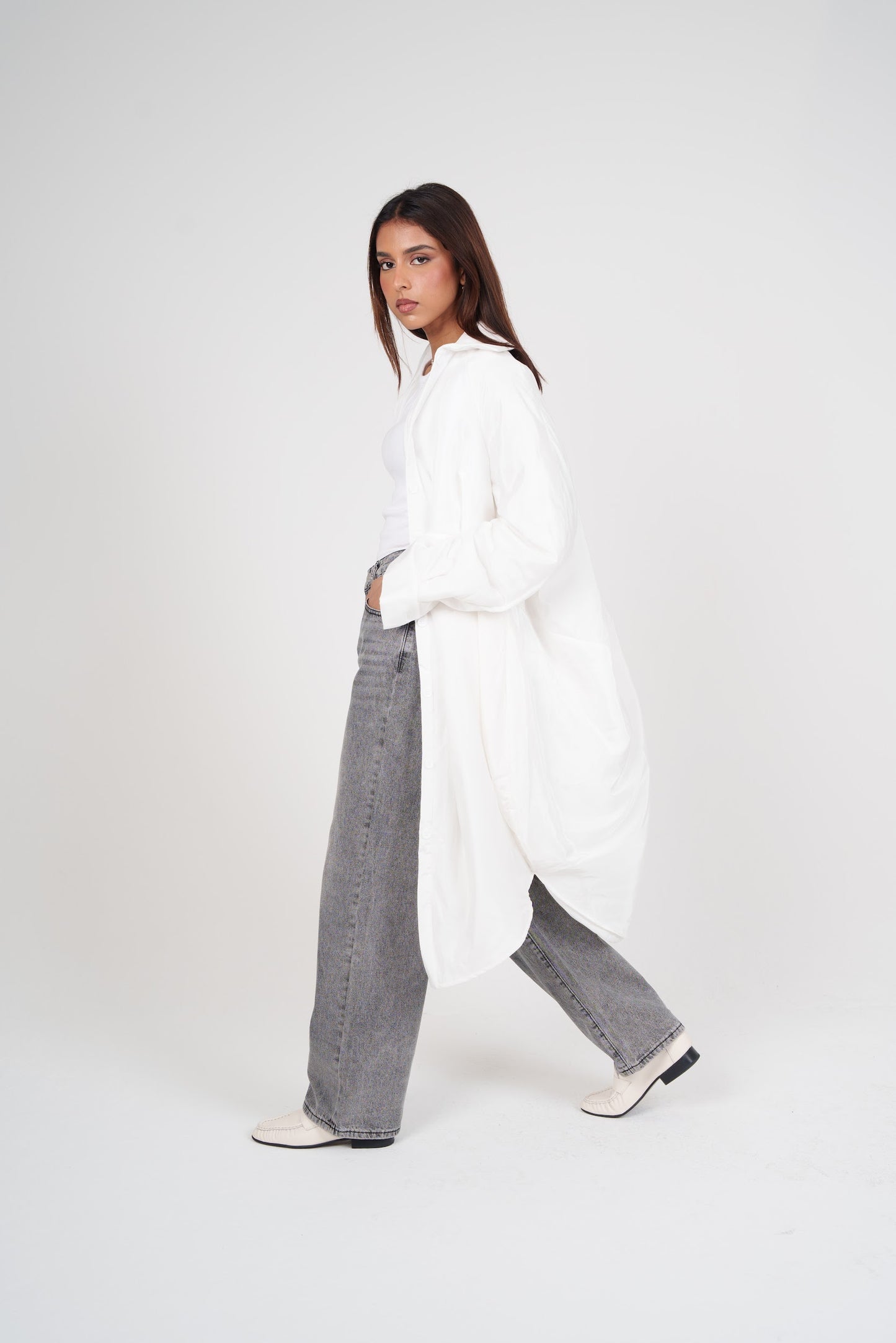 Balloon-like Long Shirt