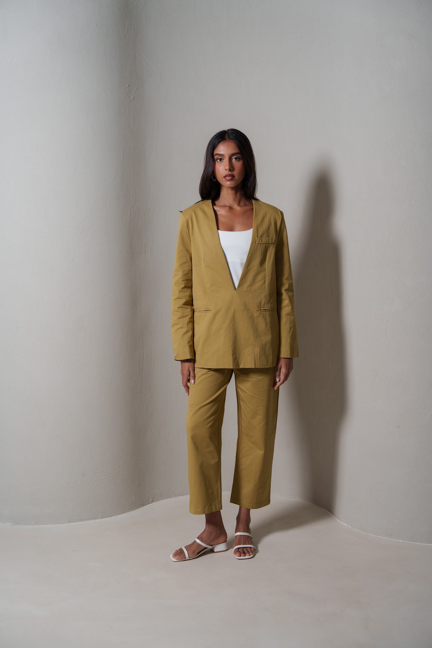 Modern Beige Suit Set