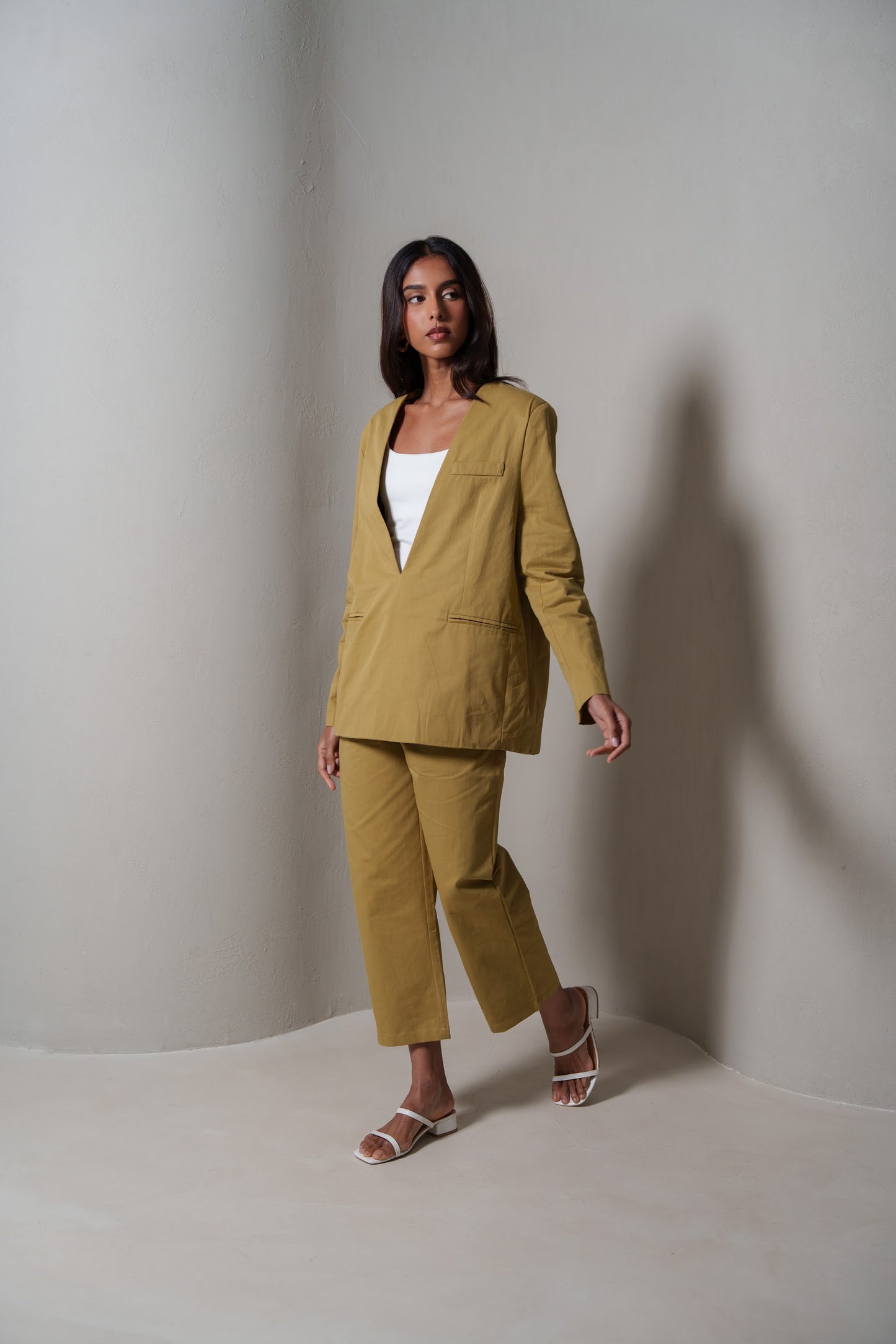 Modern Beige Suit Set