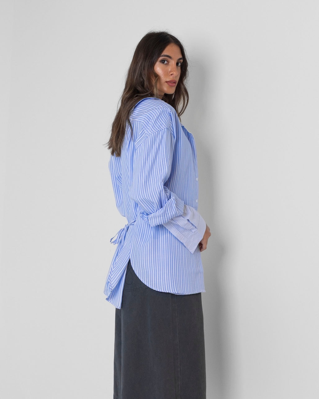 Blue Striped Double Shirt