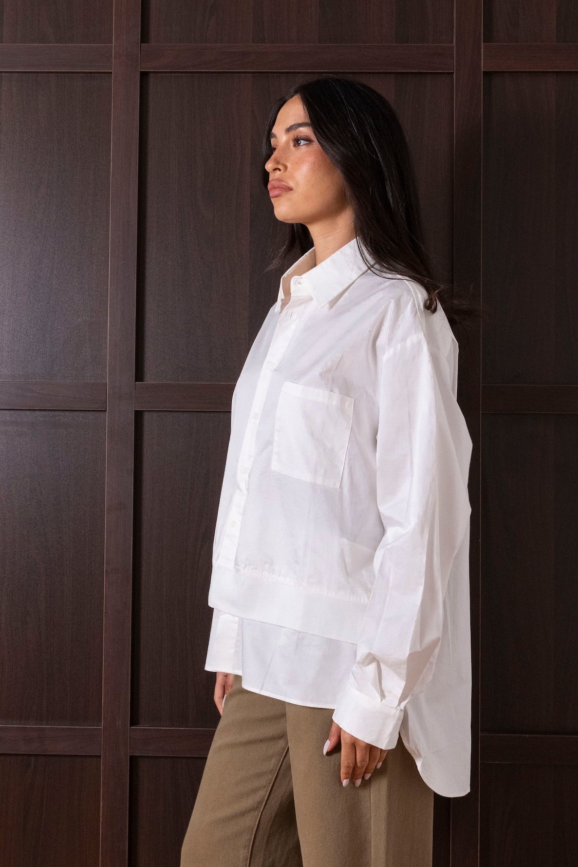 Layered White Shirt
