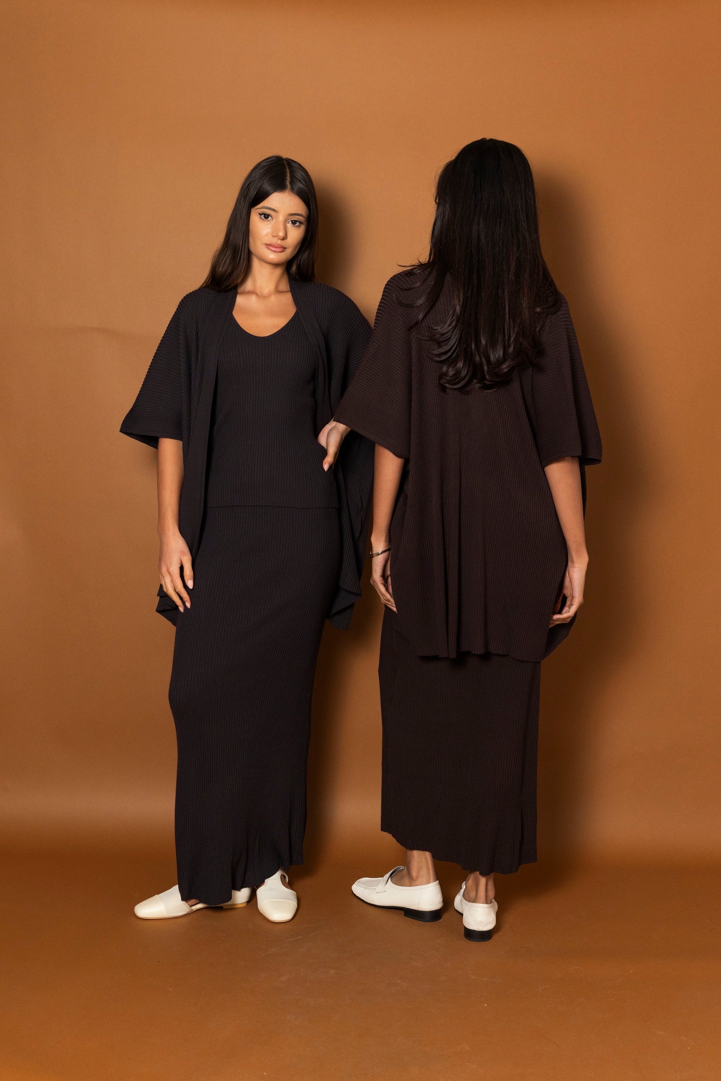 3 Piece Ribbed Skirt Set