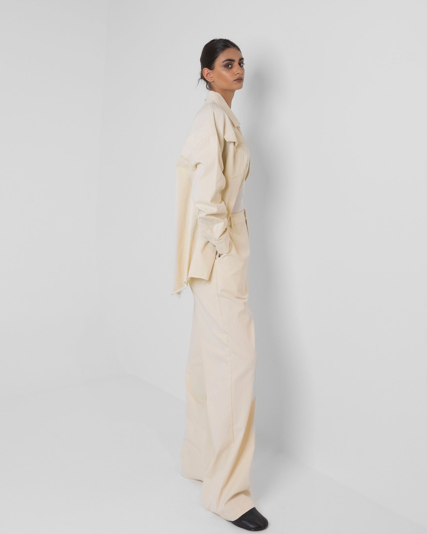 Beige Minimal Casual Set