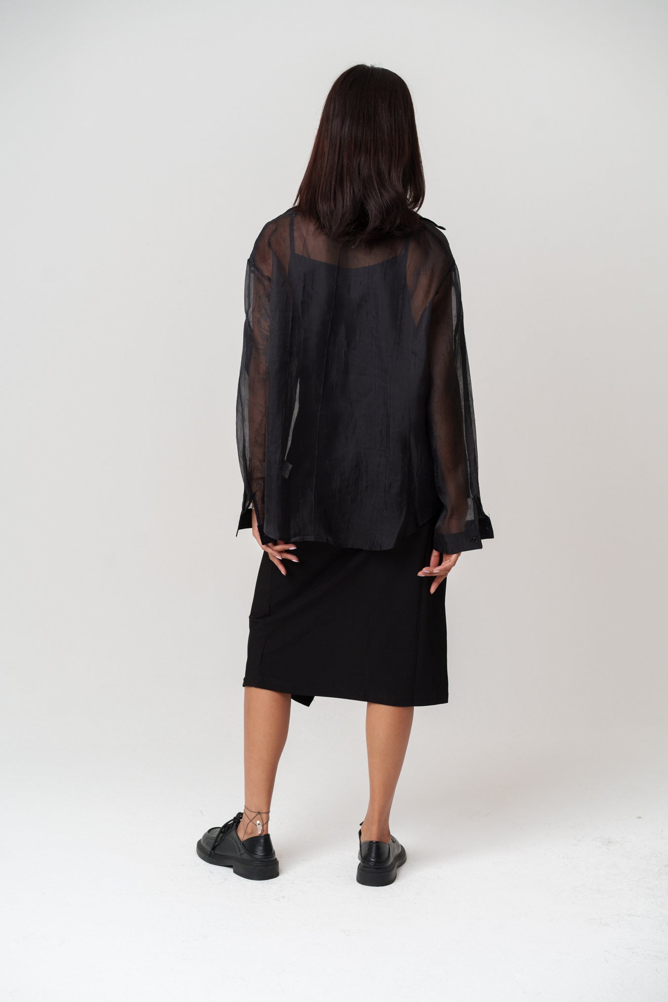 Dress & Sheer Shirt Set