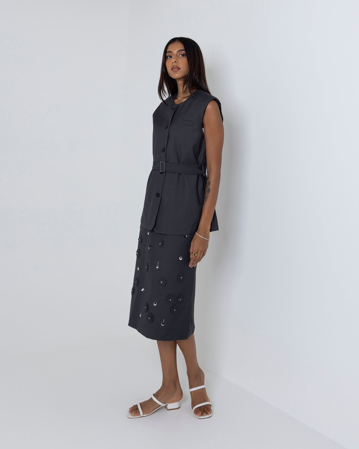 Skirt Embellished Set