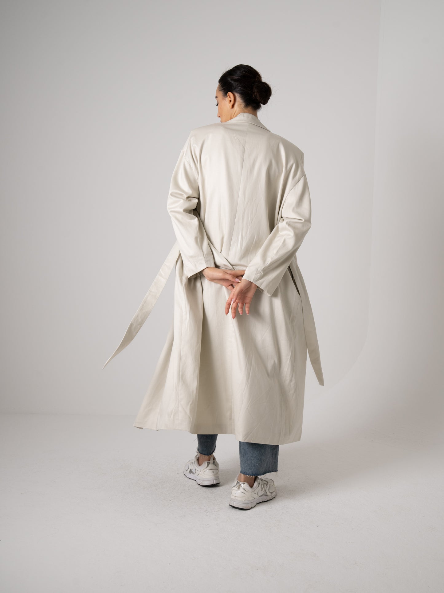 Light-weight Grey Long Jacket