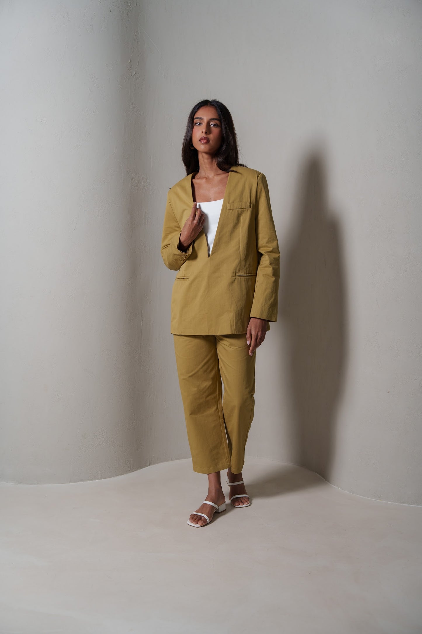Modern Beige Suit Set