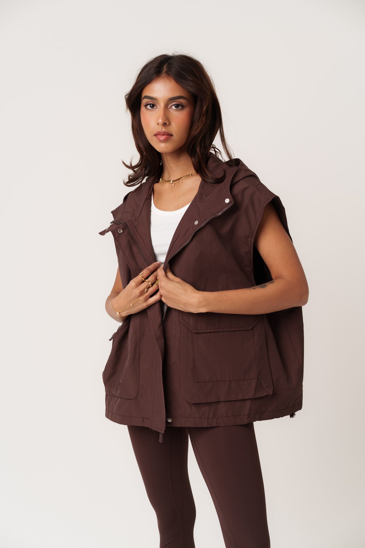 Maroon Oversized Vest